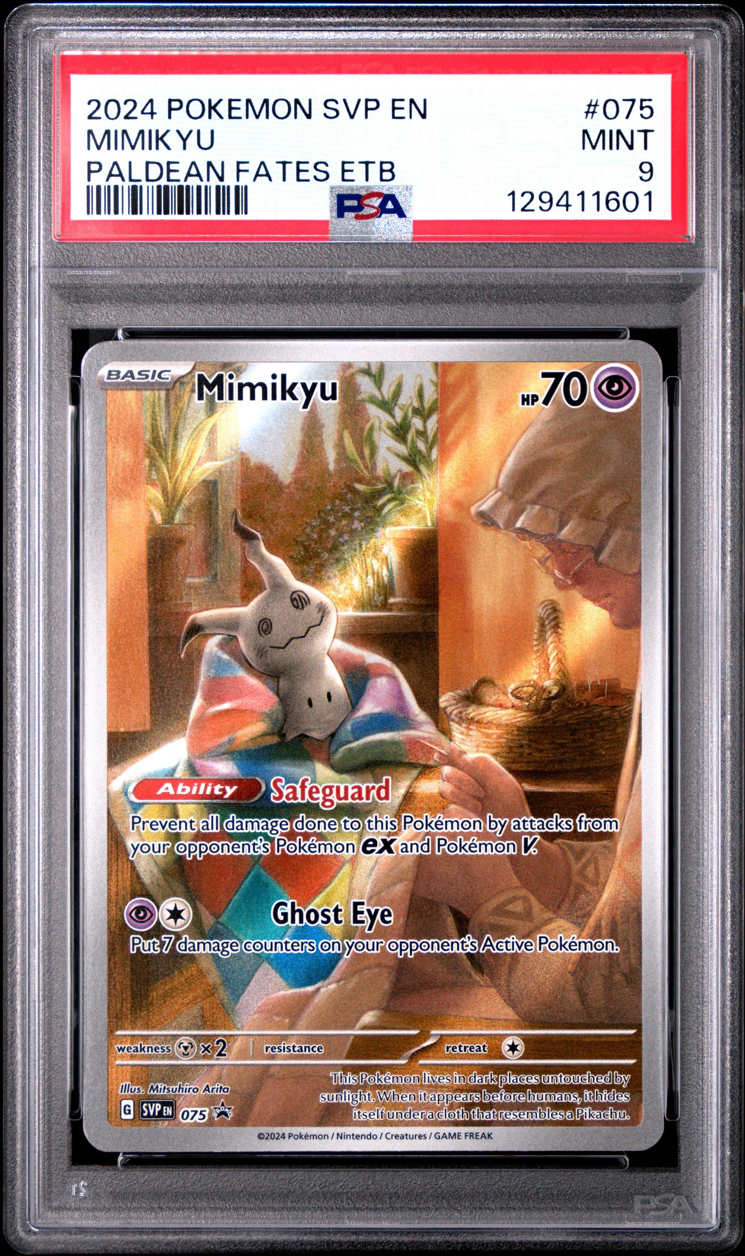2024 Pokemon Svp En-sv Black Star Promo 075 Mimikyu Paldean Fates