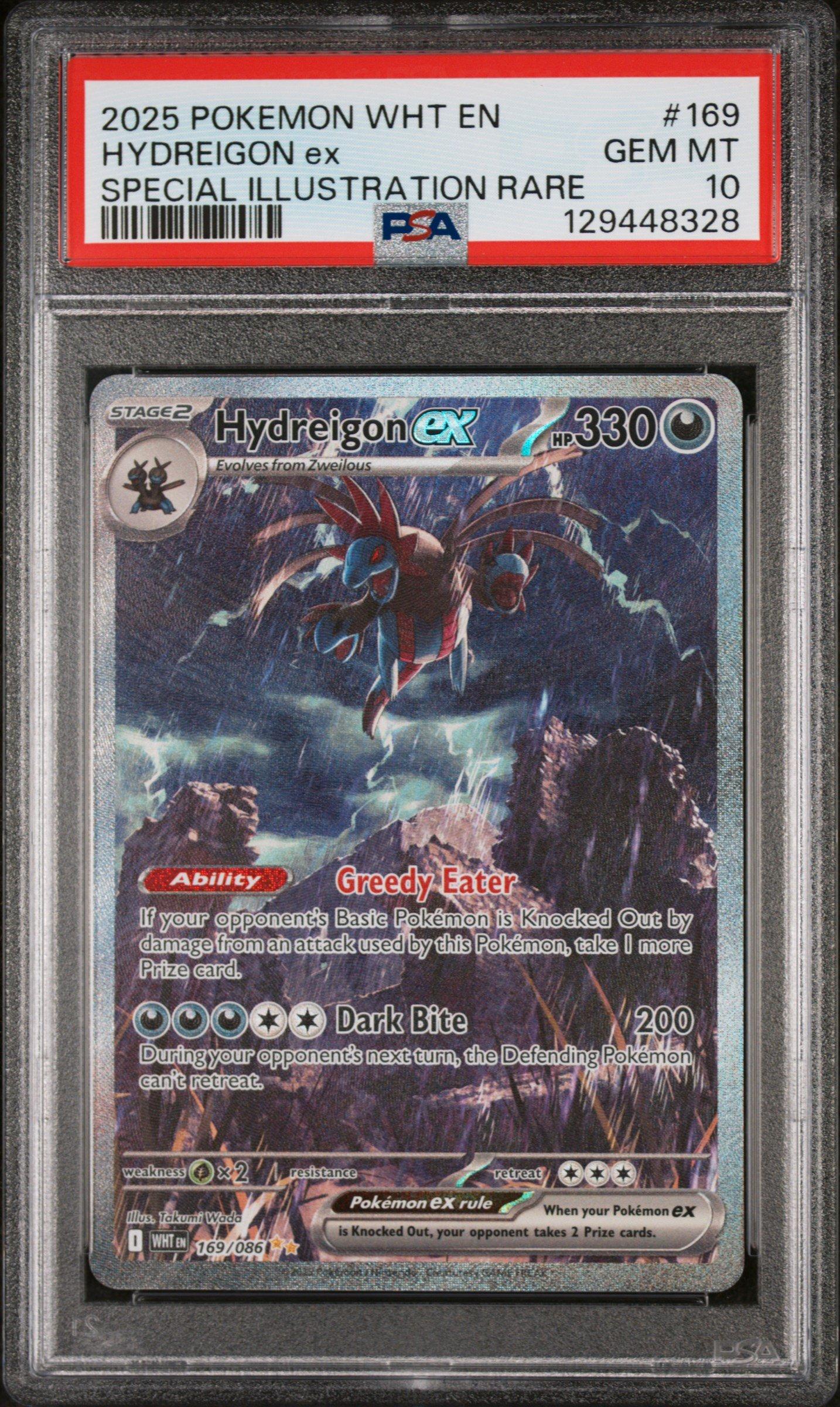 2025 Pokemon Wht En-white Flare 169 Hydreigon Ex Special