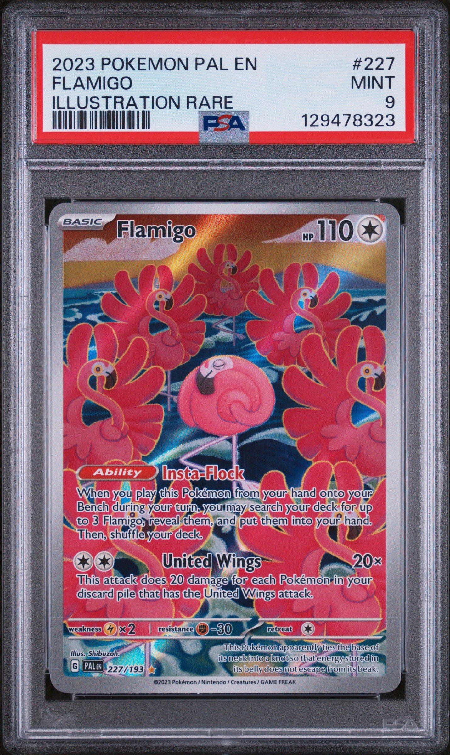 2023 Pokemon Pal En-paldea Evolved 227 Flamigo Illustration Rare
