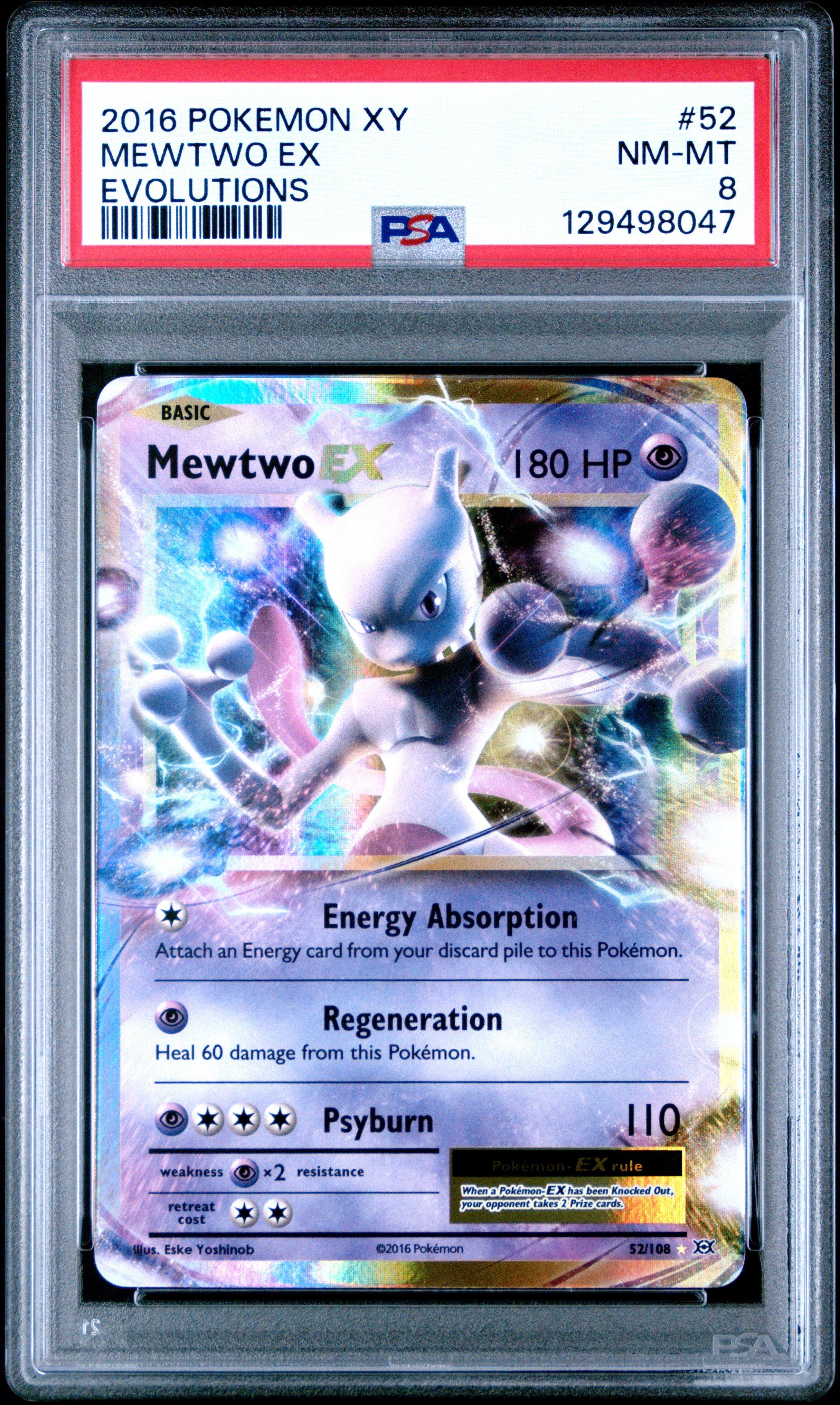 2016 Pokemon Xy Evolutions 52 Mewtwo Ex PSA 8 Graded Card | GameStop