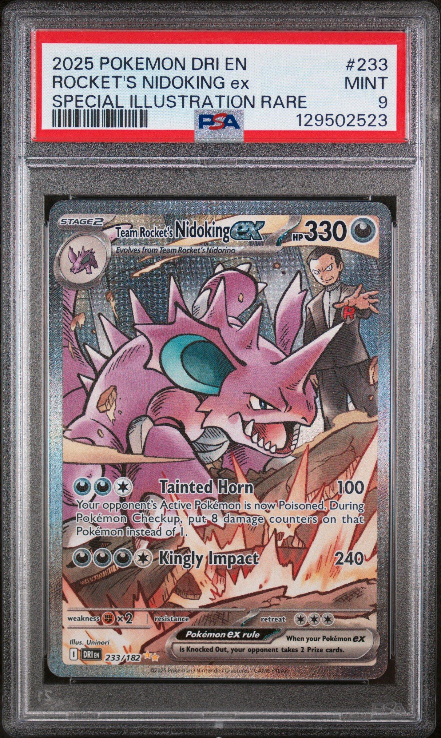 2025 Pokemon Dri En-destined Rivals 233 Team Rocket's Nidoking Ex