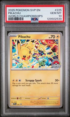 2025 Pokemon Svp En-sv Black Star Promo 225 Pikachu World