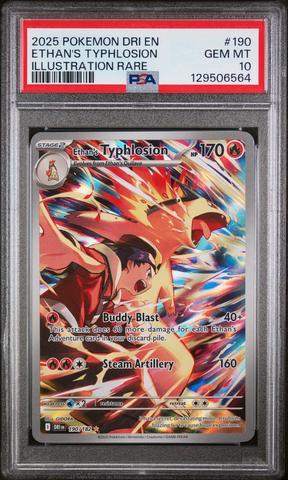 2025 Pokemon Dri En-destined Rivals 190 Ethan's Typhlosion