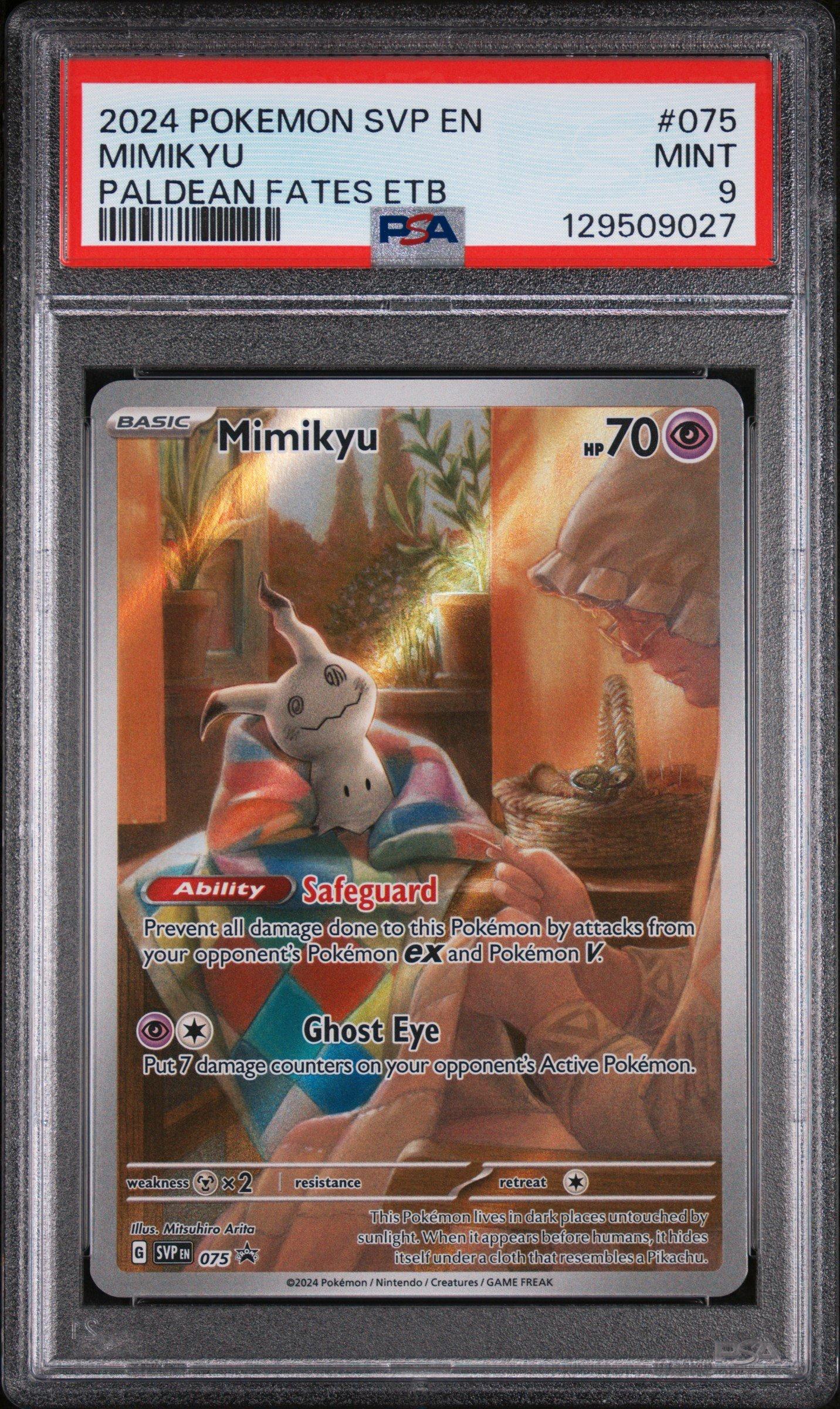 2024 Pokemon Svp En-sv Black Star Promo 075 Mimikyu Paldean Fates