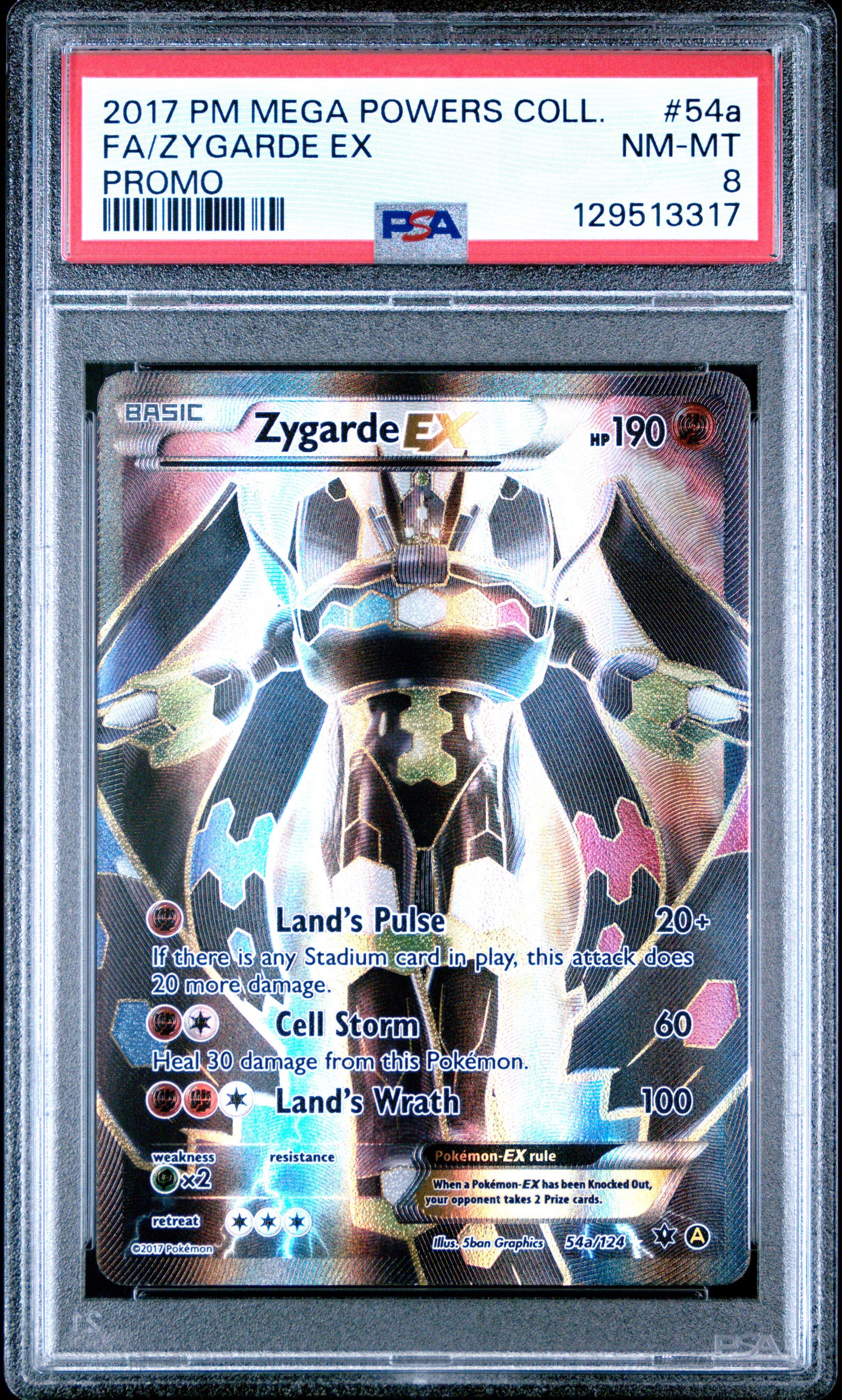 2017 Pokemon Mega Powers Collection Promo 54a Full Art/zygarde Ex