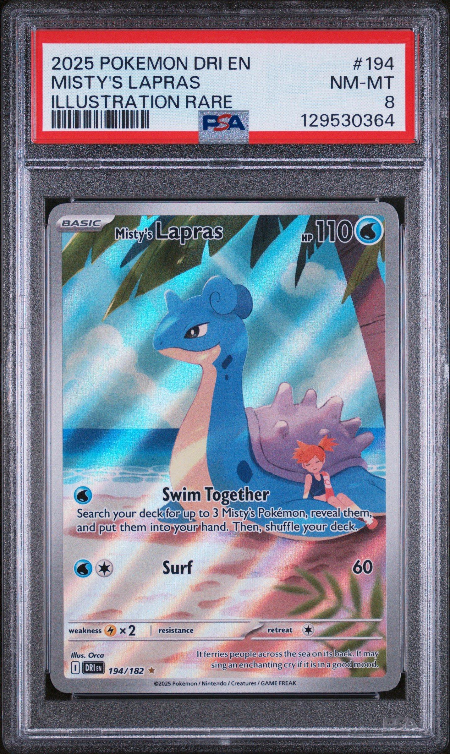 2025 Pokemon Dri En-destined Rivals 194 Misty's Lapras
