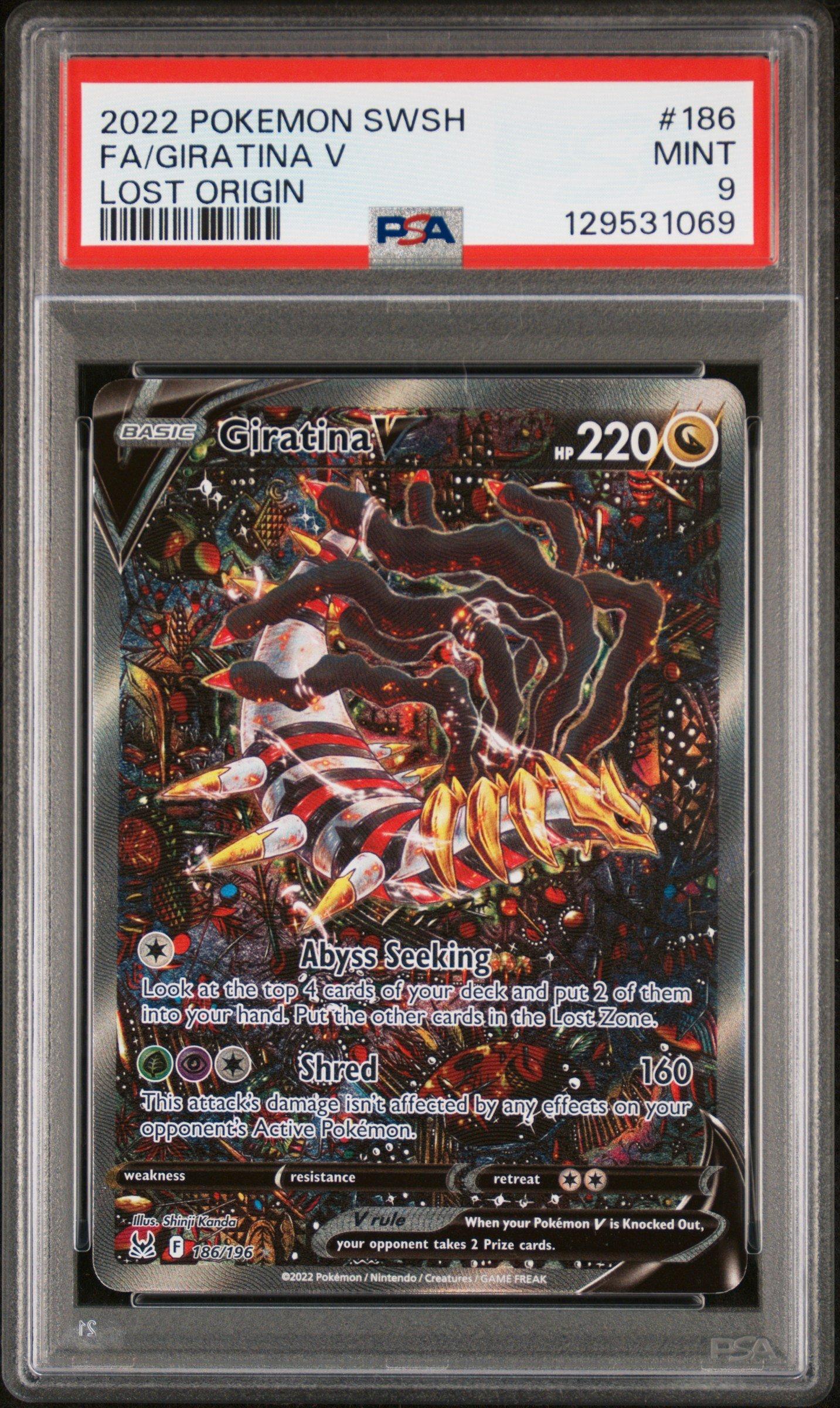 2022 Pokemon Sword & Shield Lost Origin 186 Full Art/giratina V