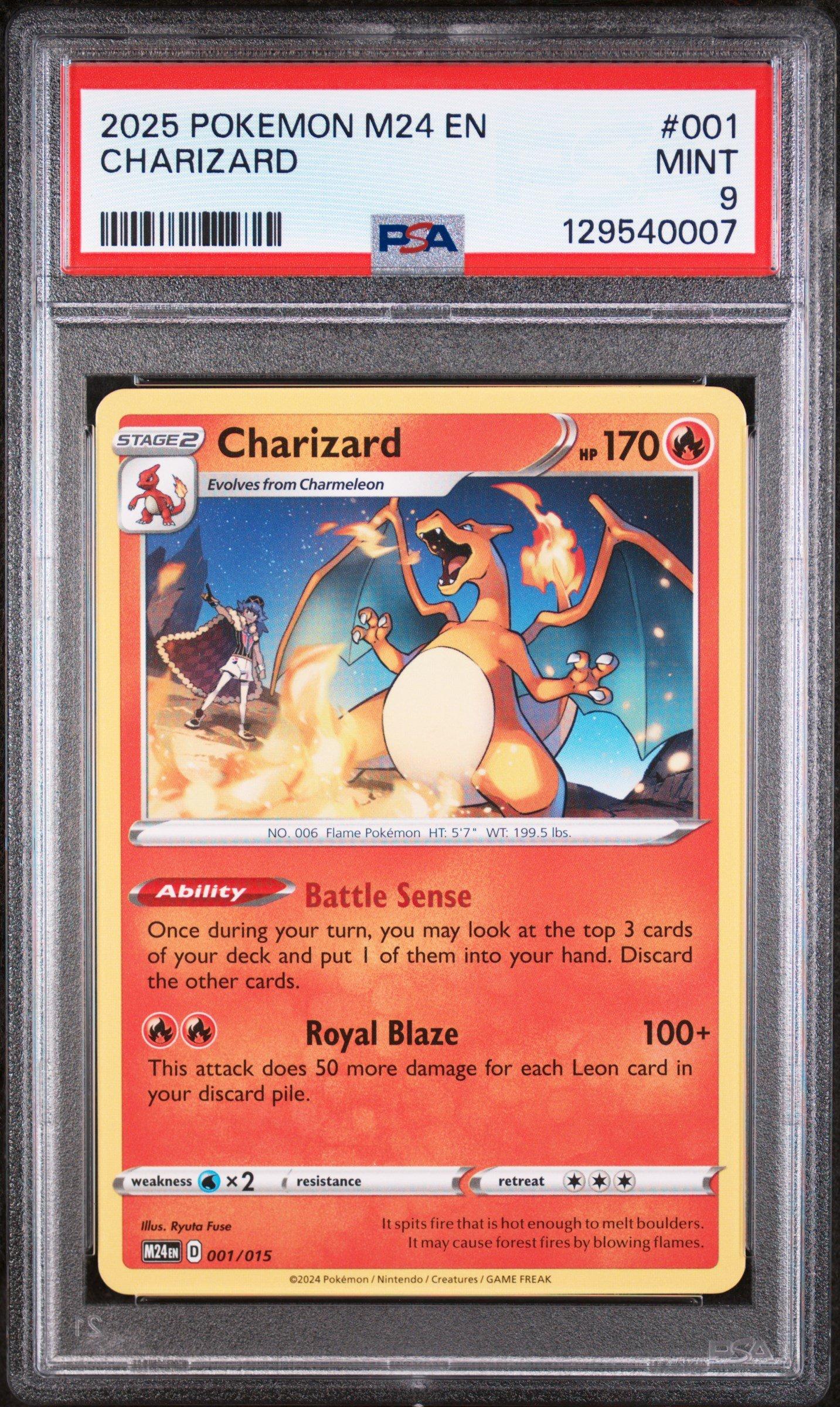 2025 Pokemon M24 En-mcdonald's Collection 001 Charizard PSA 9