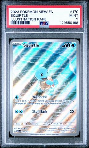 2024 Pokemon Mew En-151 007 Squirtle 151 5-pack Mini Tin PSA 10
