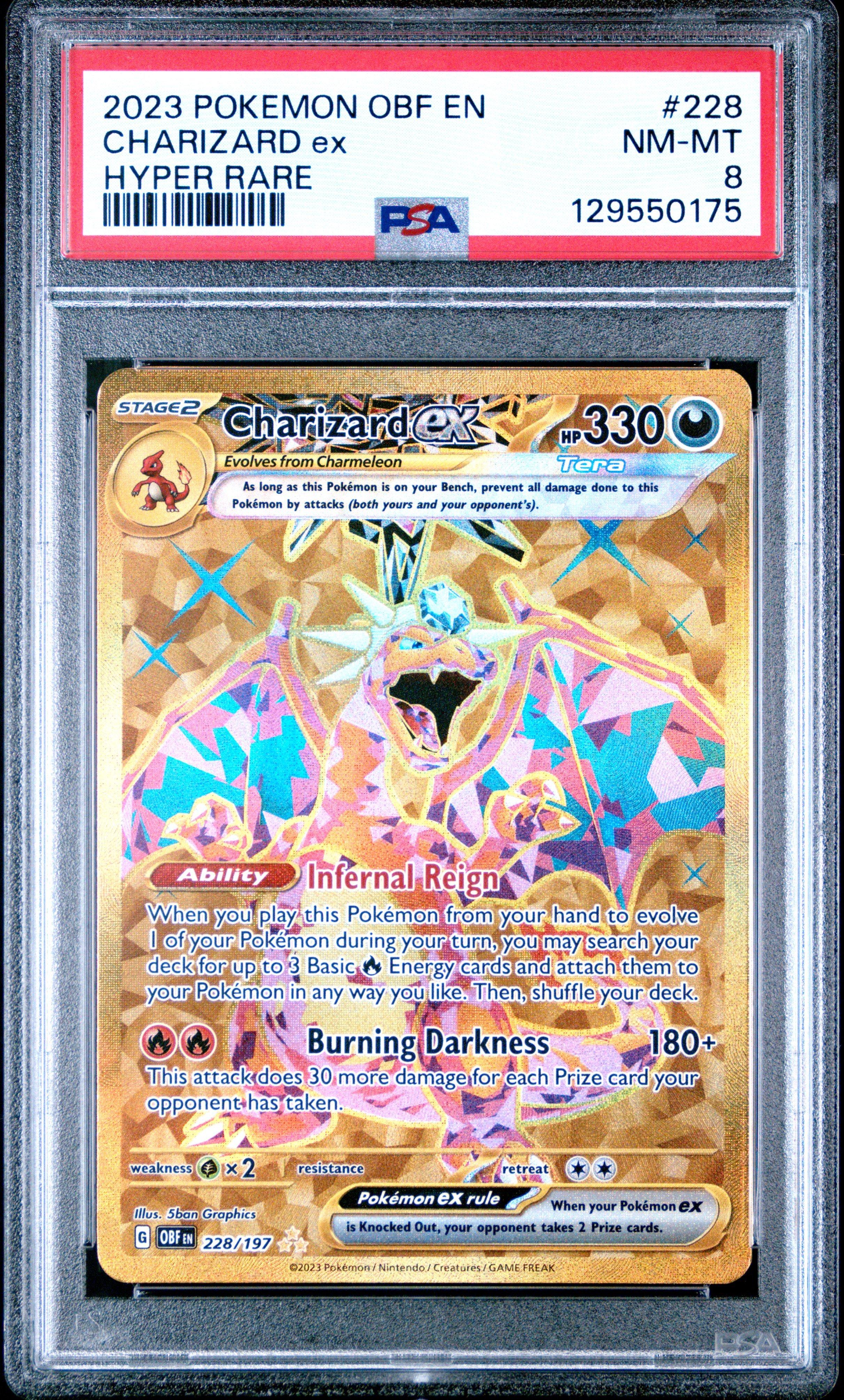 2023 Pokemon Obf En-obsidian Flames 228 Charizard Ex Hyper Rare