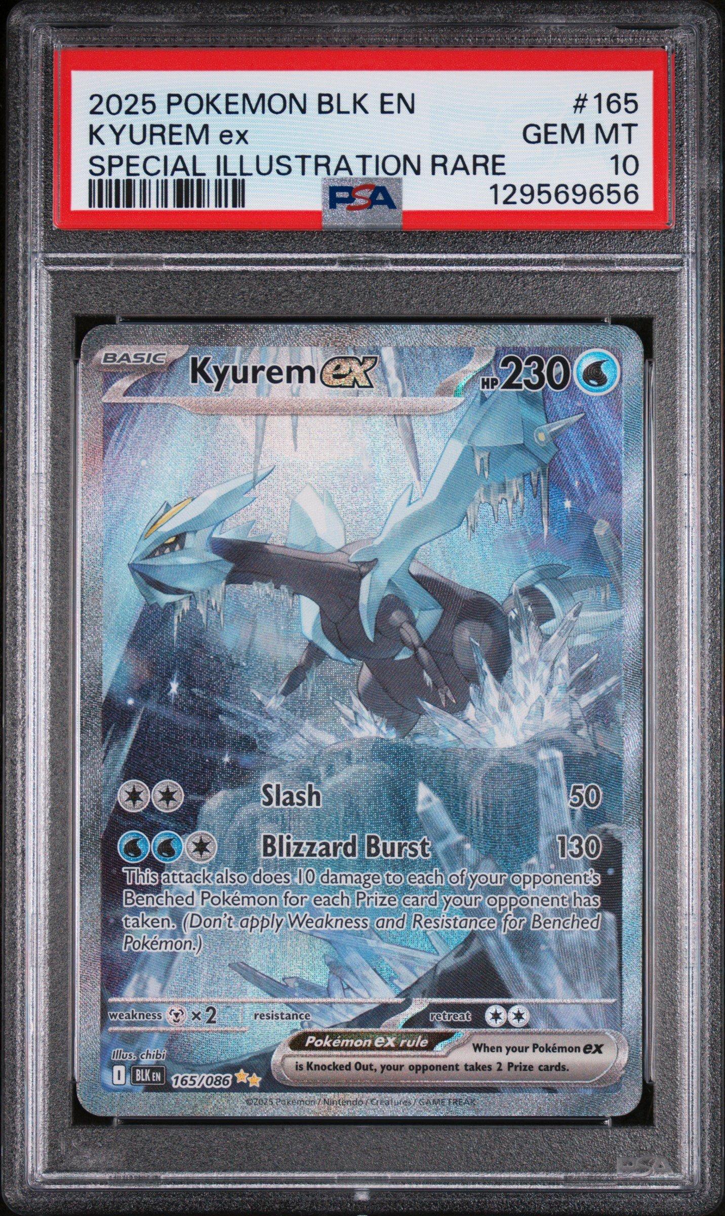 2025 Pokemon Blk En-black Bolt 165 Kyurem Ex Special Illustration