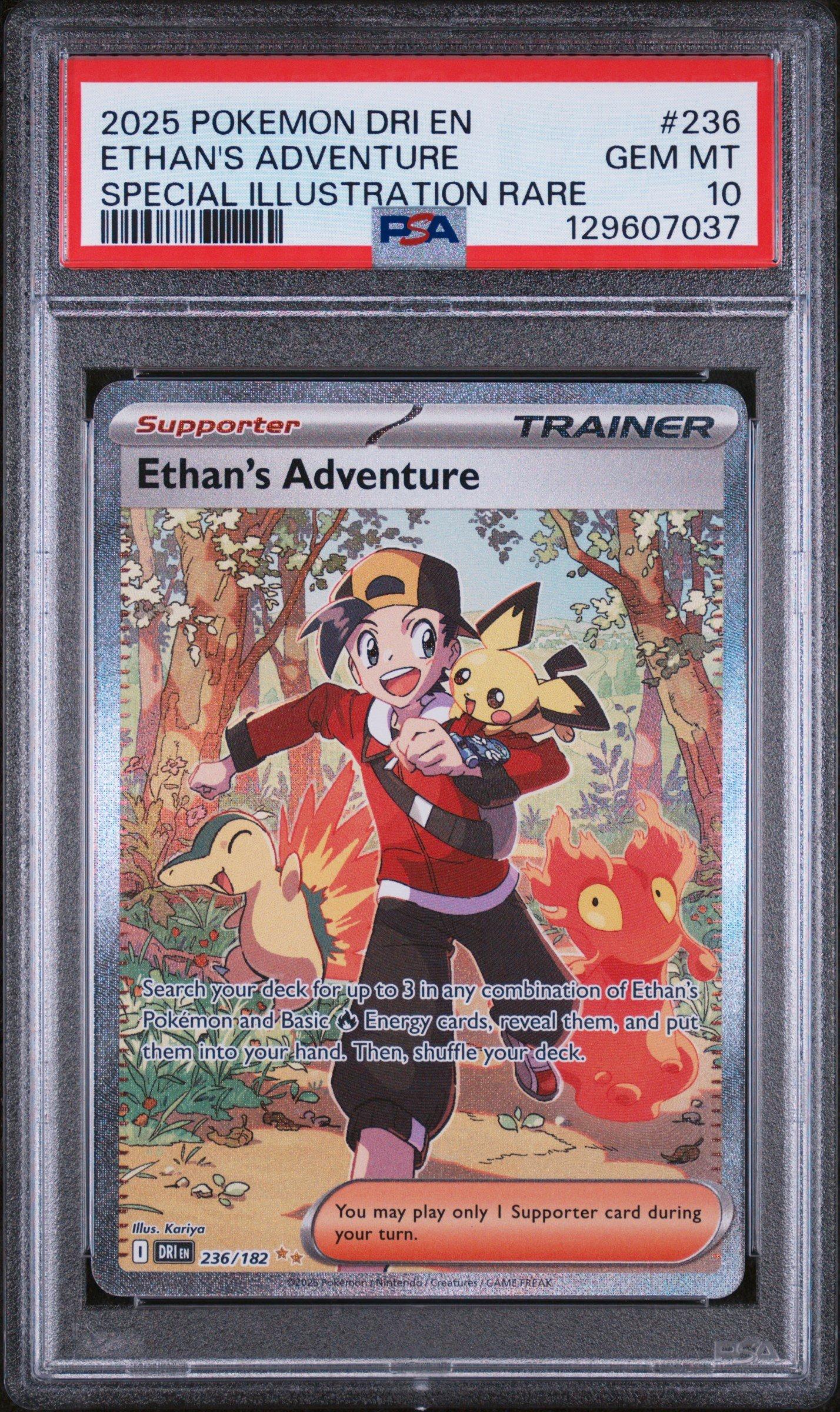 2025 Pokemon Dri En-destined Rivals 236 Ethan's Adventure Special