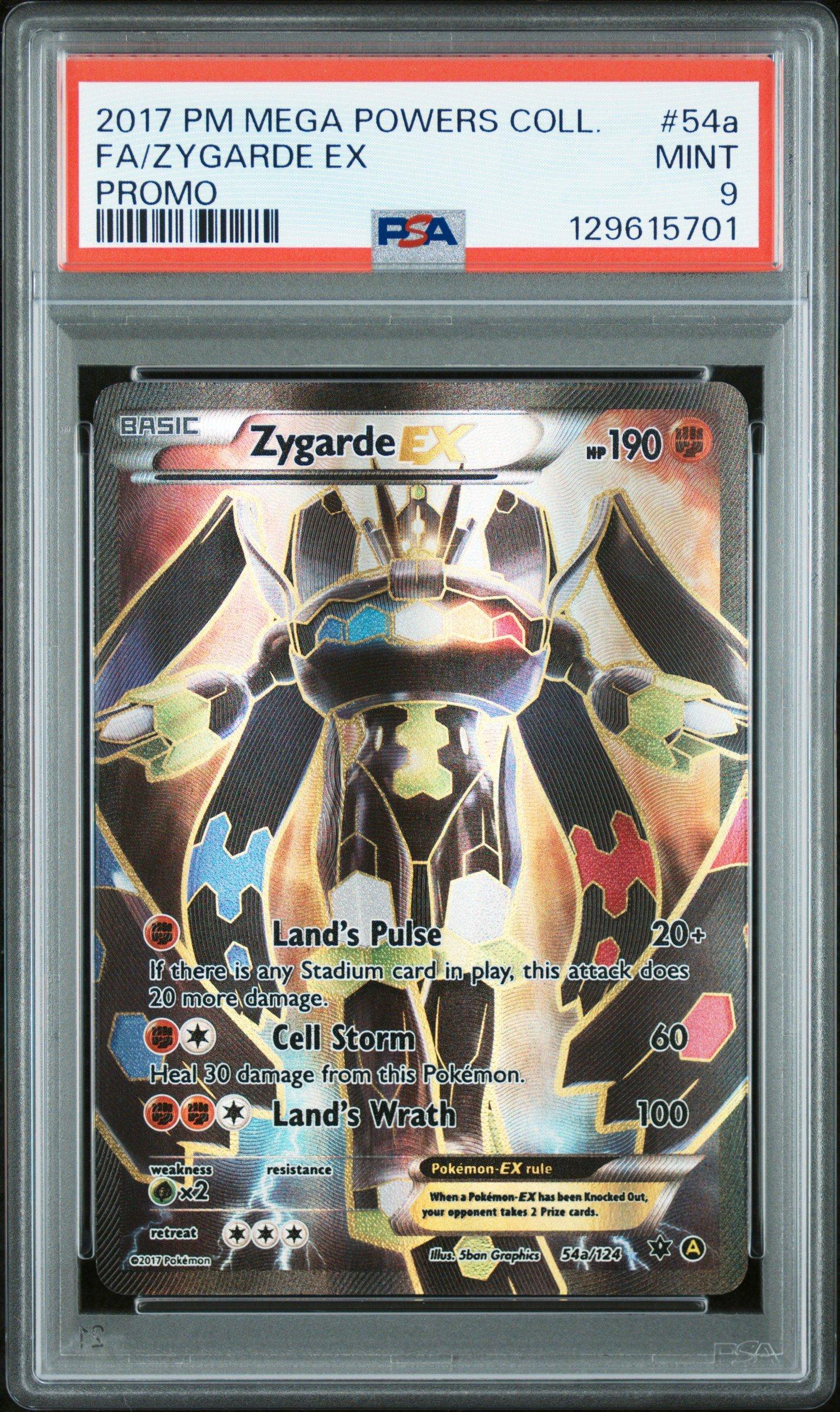 2017 Pokemon Mega Powers Collection Promo 54a Full Art/zygarde Ex