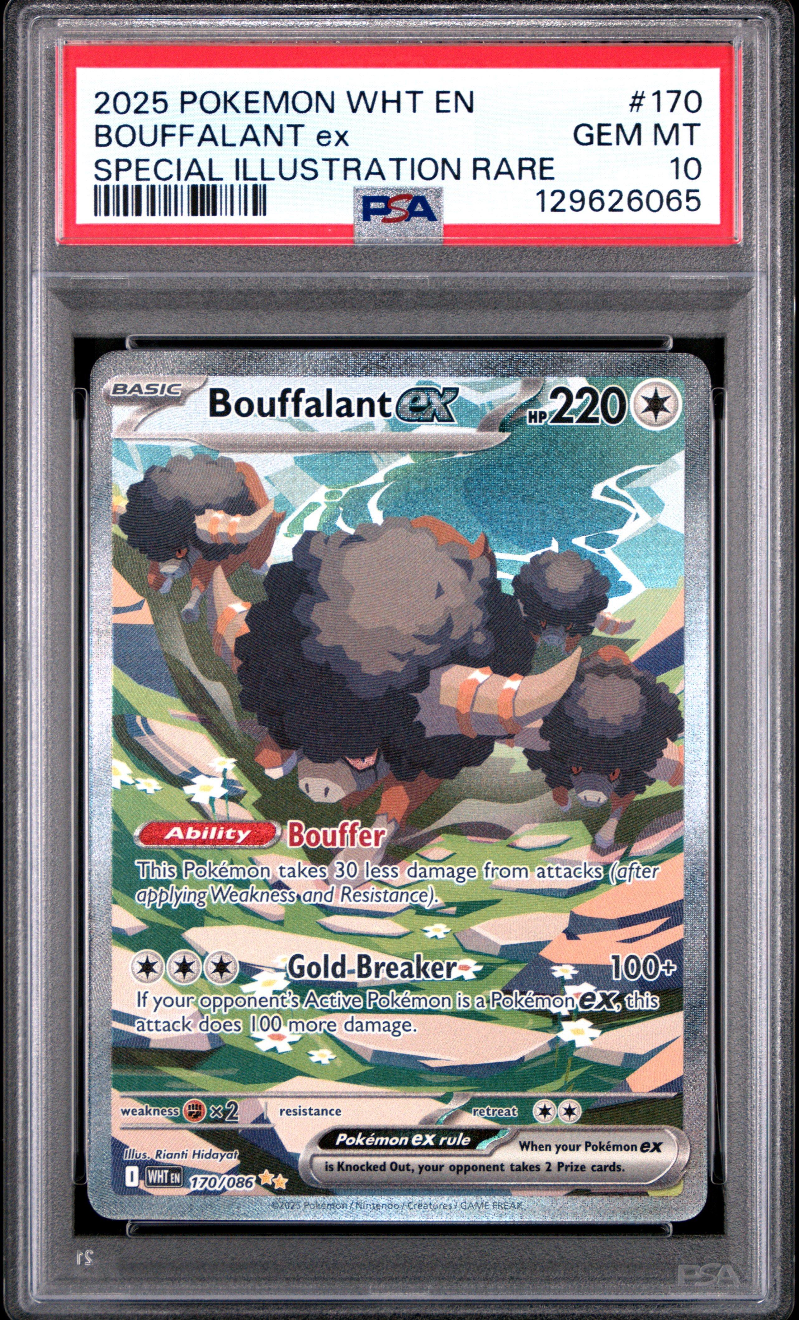 2025 Pokemon Wht En-white Flare 170 Bouffalant Ex Special