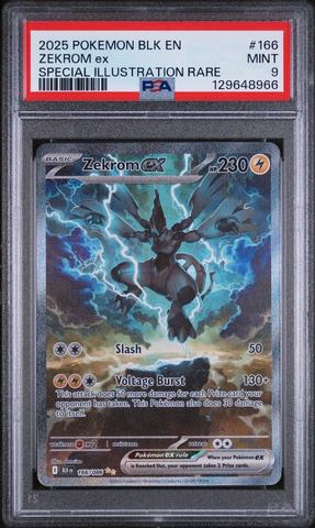 2025 Pokemon Blk En-black Bolt 166 Zekrom Ex Special Illustration