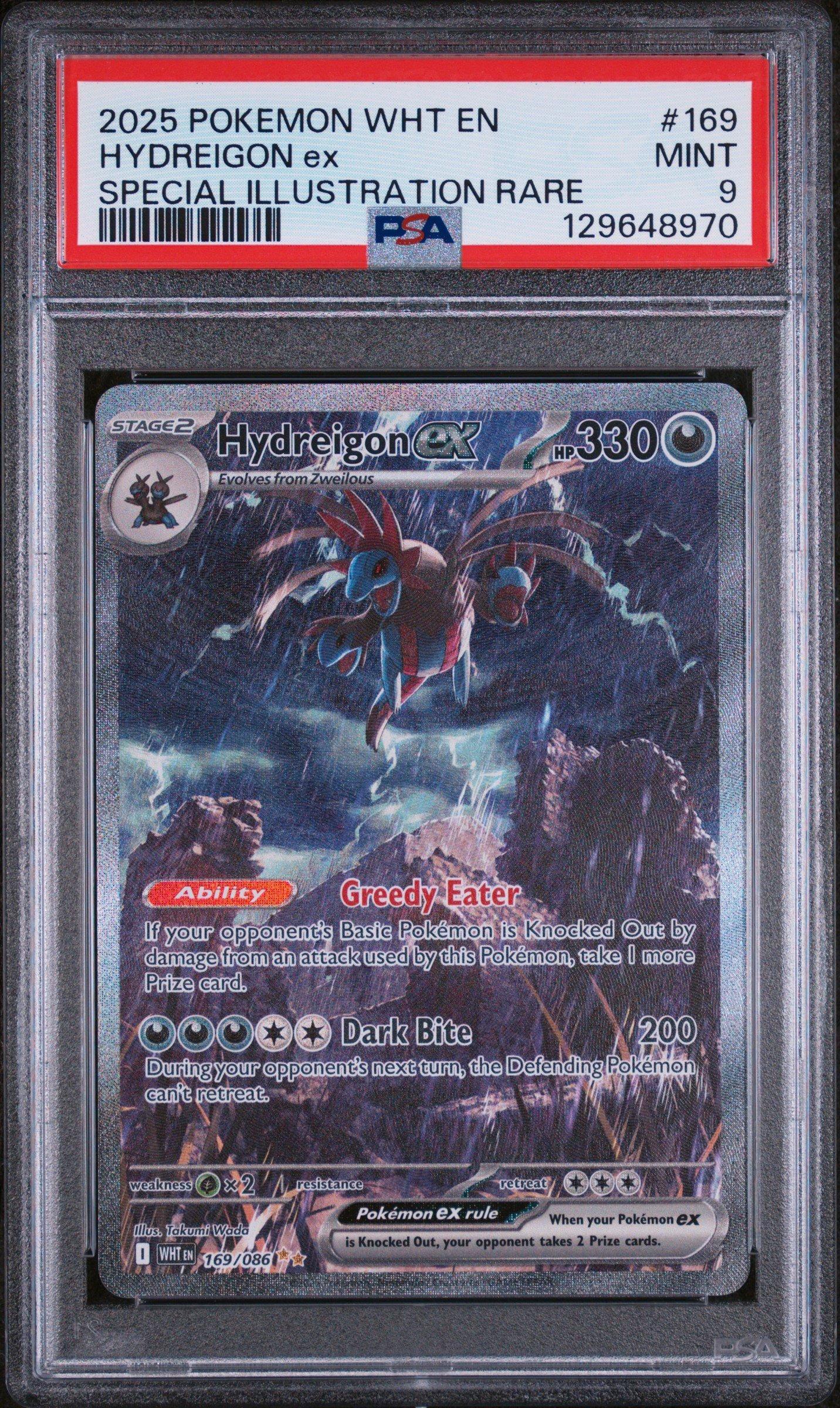 HYDREIGON ex 2025 PSA 10 特別アートレア 2025 Pokemon Wht En-white Flare 169 Hydreigon Ex Special