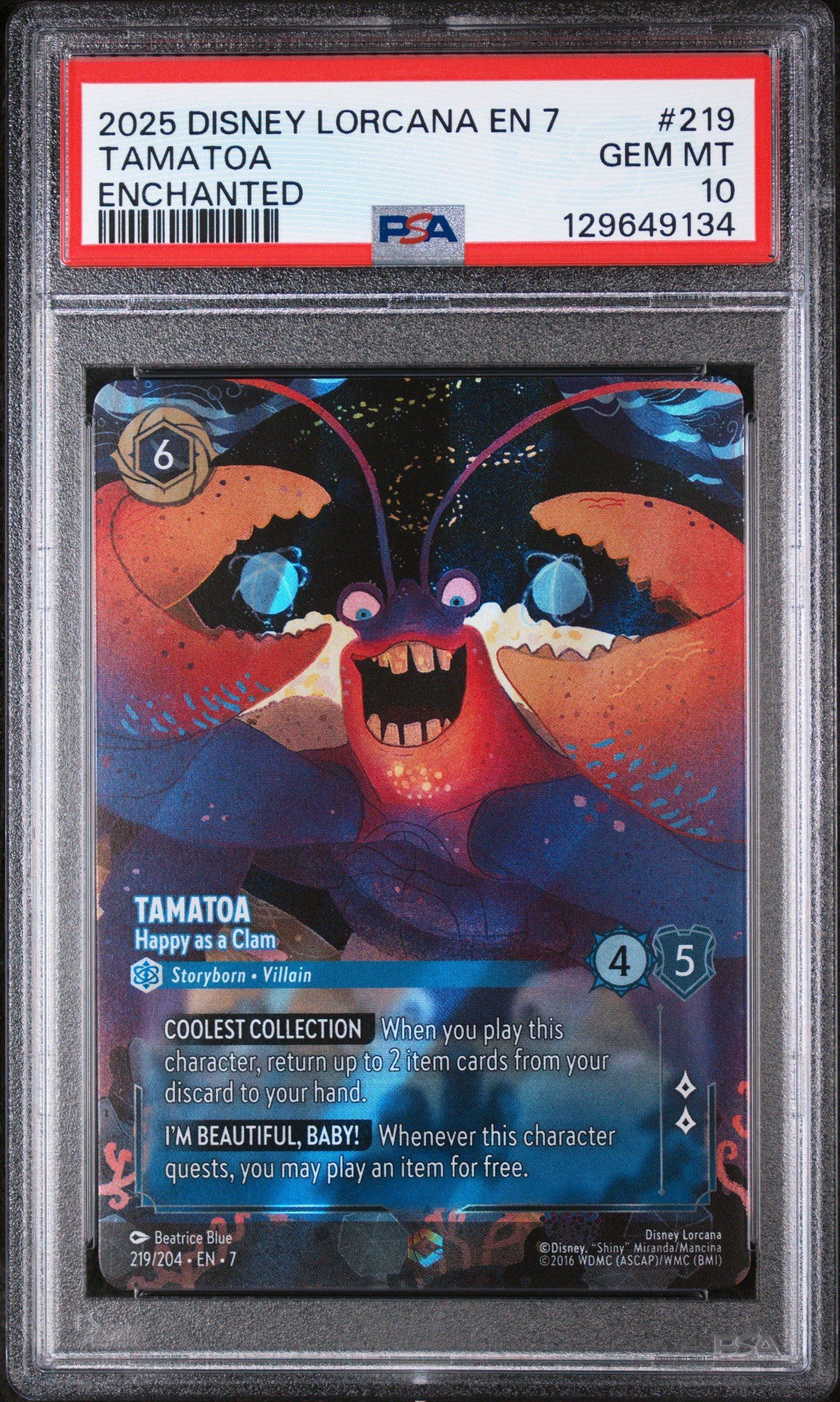 2025 Disney Lorcana En 7-archazia's Island 219 Tamatoa - Happy As