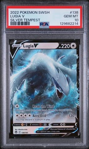 2022 Pokemon Sword & Shield Silver Tempest 138 Lugia V PSA 10