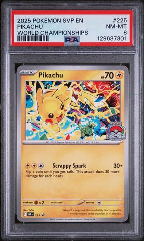 2025 Pokemon Japanese M-p Promo 020 Pikachu Mcdonald's PSA 8