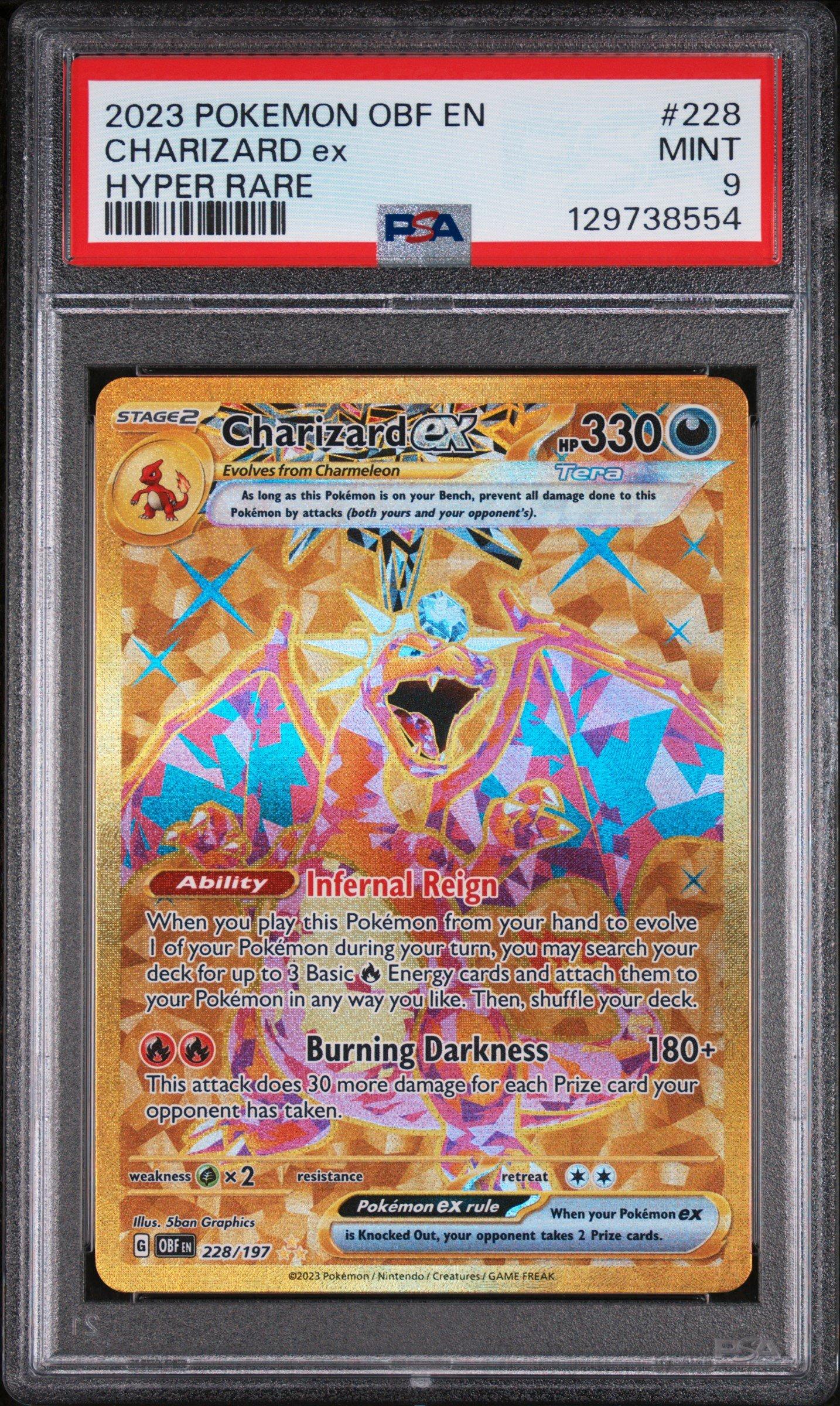 2023 Pokemon Obf En-obsidian Flames 228 Charizard Ex Hyper Rare