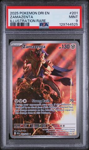 2025 Pokemon Dri En-destined Rivals 201 Zamazenta Illustration