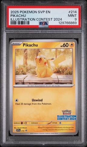 2025 Pokemon Svp En-sv Black Star Promo 214 Pikachu Illustration