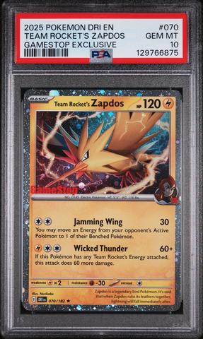 2025 Pokemon Dri En-destined Rivals 070 Team Rocket's Zapdos