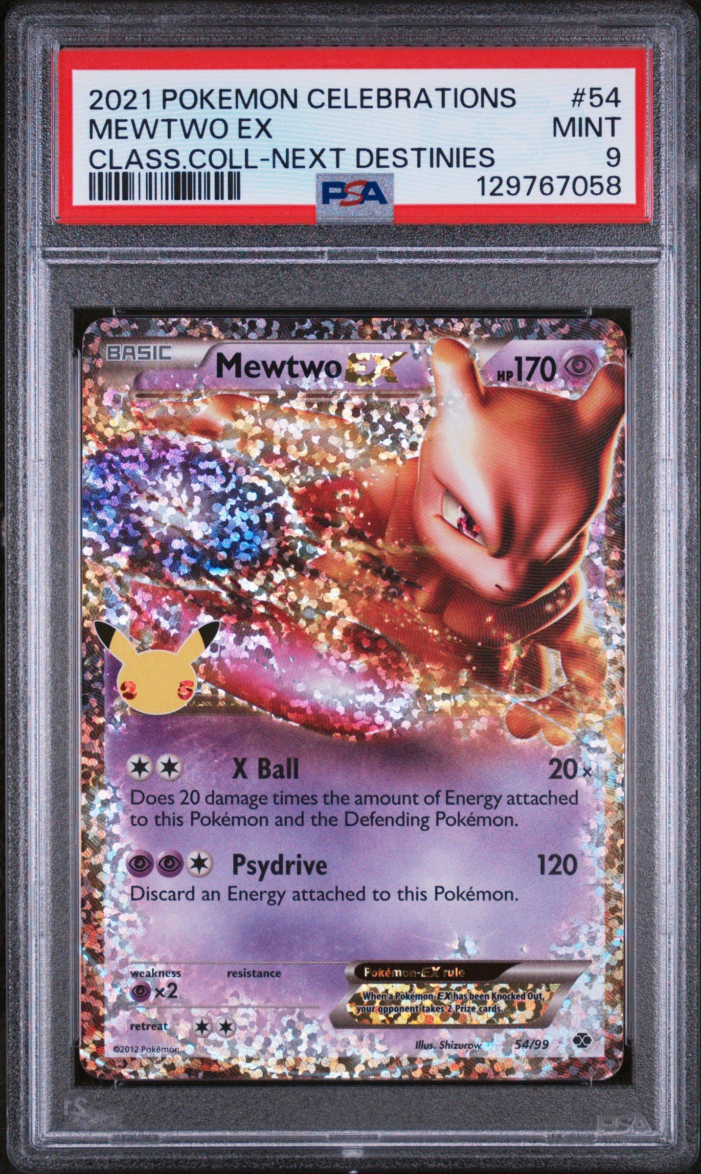 2021 Pokemon Celebrations Classic Collection 54 Mewtwo Ex PSA 9