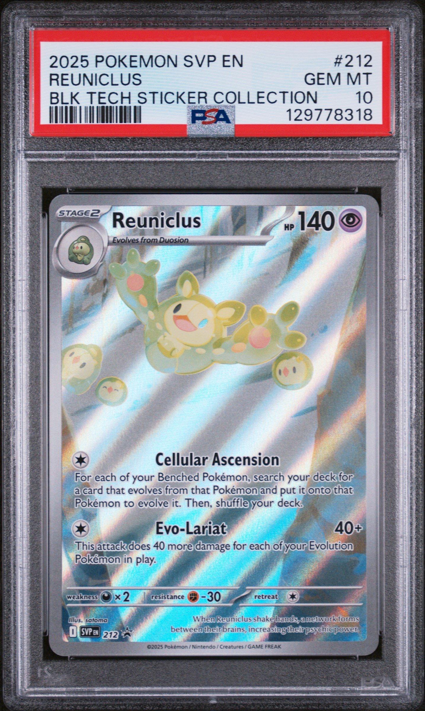 2025 Pokemon Svp En-sv Black Star Promo 212 Reuniclus Black Bolt