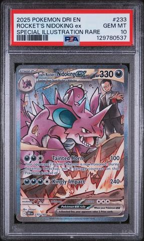 2025 Pokemon Dri En-destined Rivals 233 Team Rocket's Nidoking Ex
