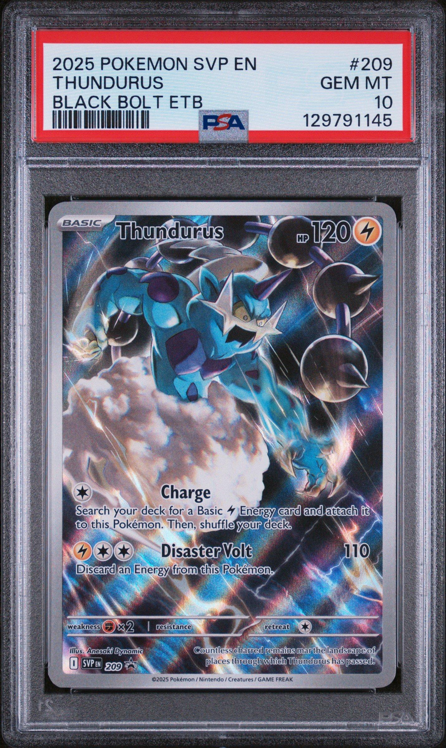 2025 Pokemon Svp En-sv Black Star Promo 209 Thundurus Black Bolt