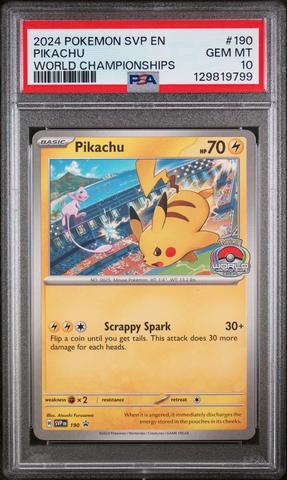 2025 Pokemon Svp En-sv Black Star Promo 225 Pikachu World