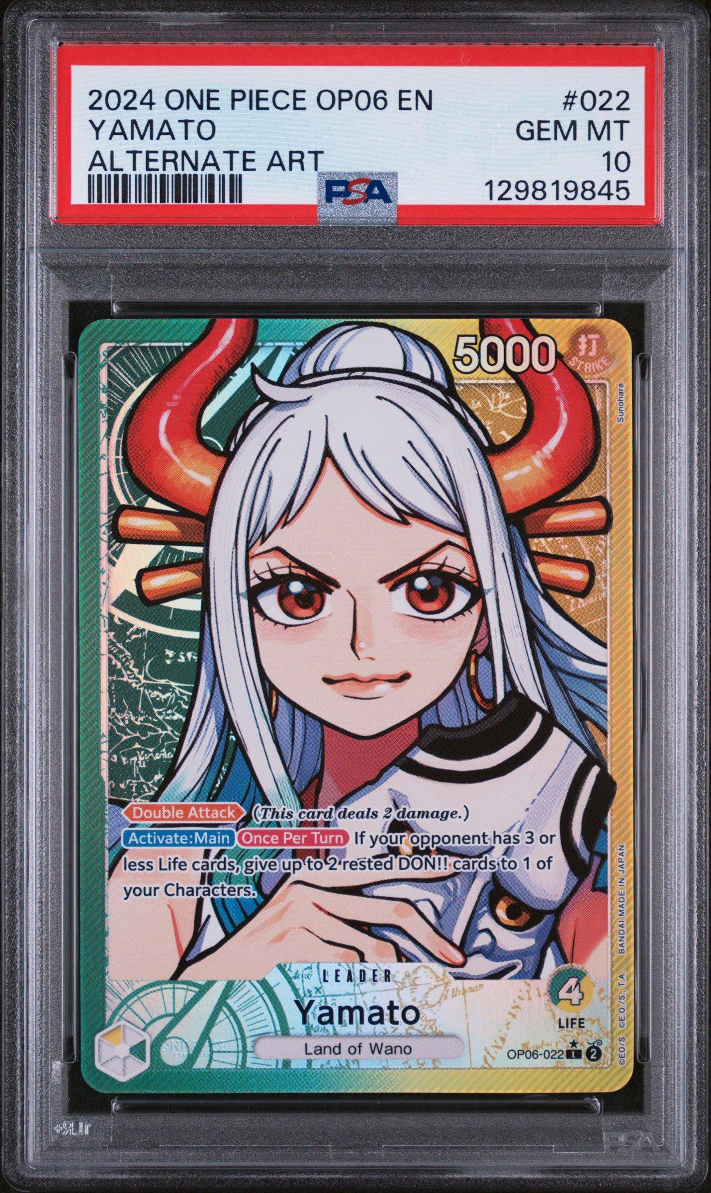 2024 One Piece Op06-wings Of The Captain 022 Yamato Alternate Art