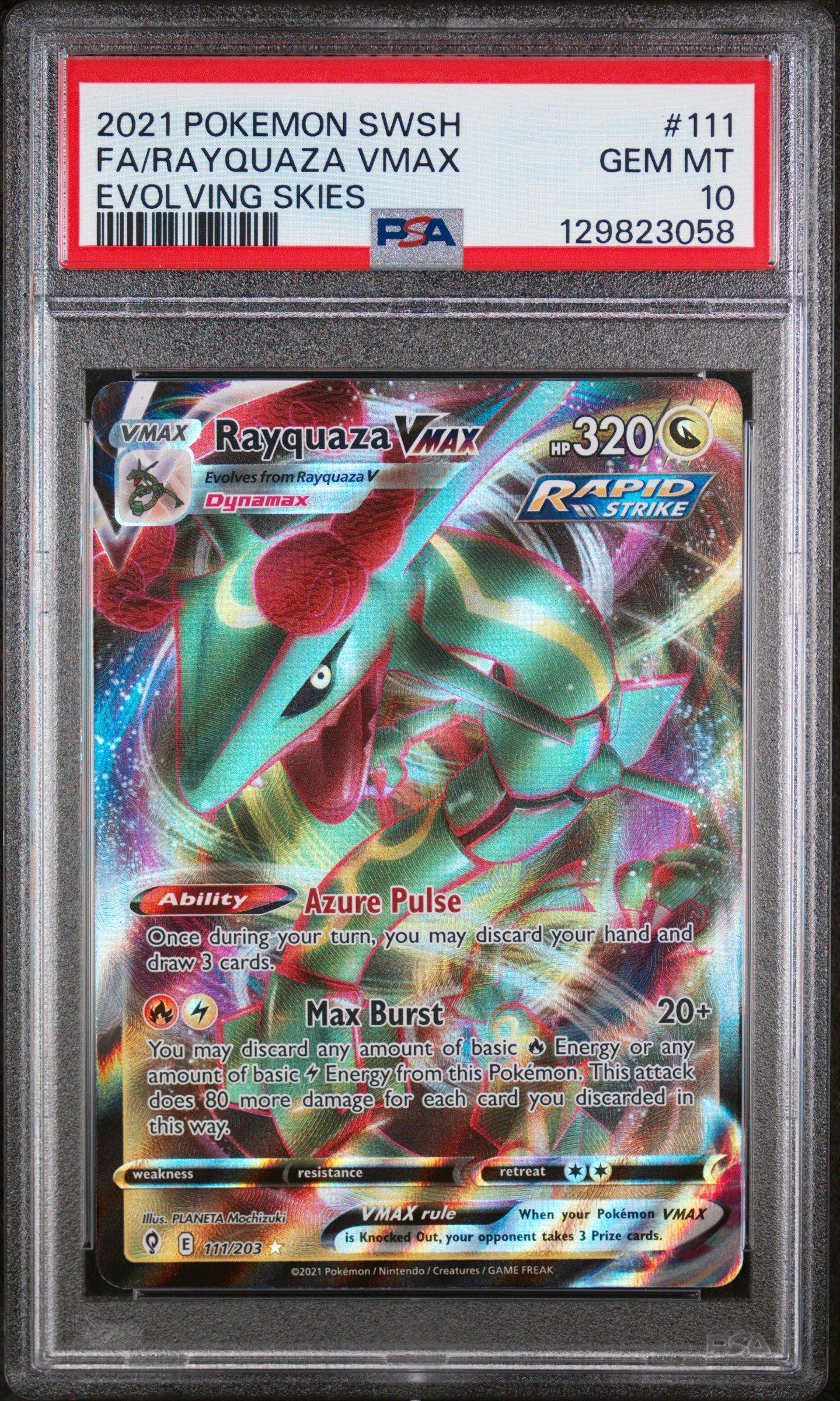 2021 Pokemon Sword & Shield Evolving Skies 111 Full Art/rayquaza