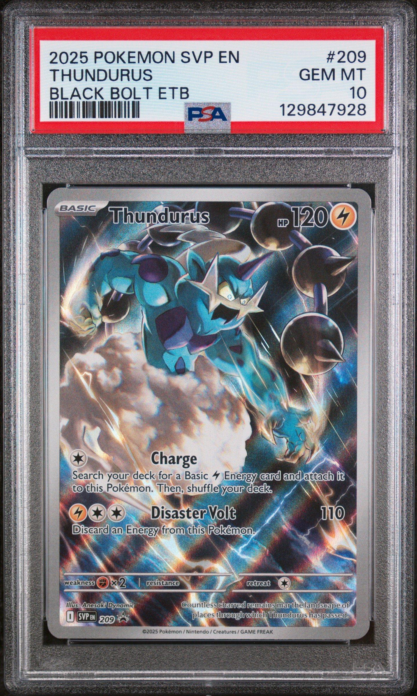 2025 Pokemon Svp En-sv Black Star Promo 209 Thundurus Black Bolt