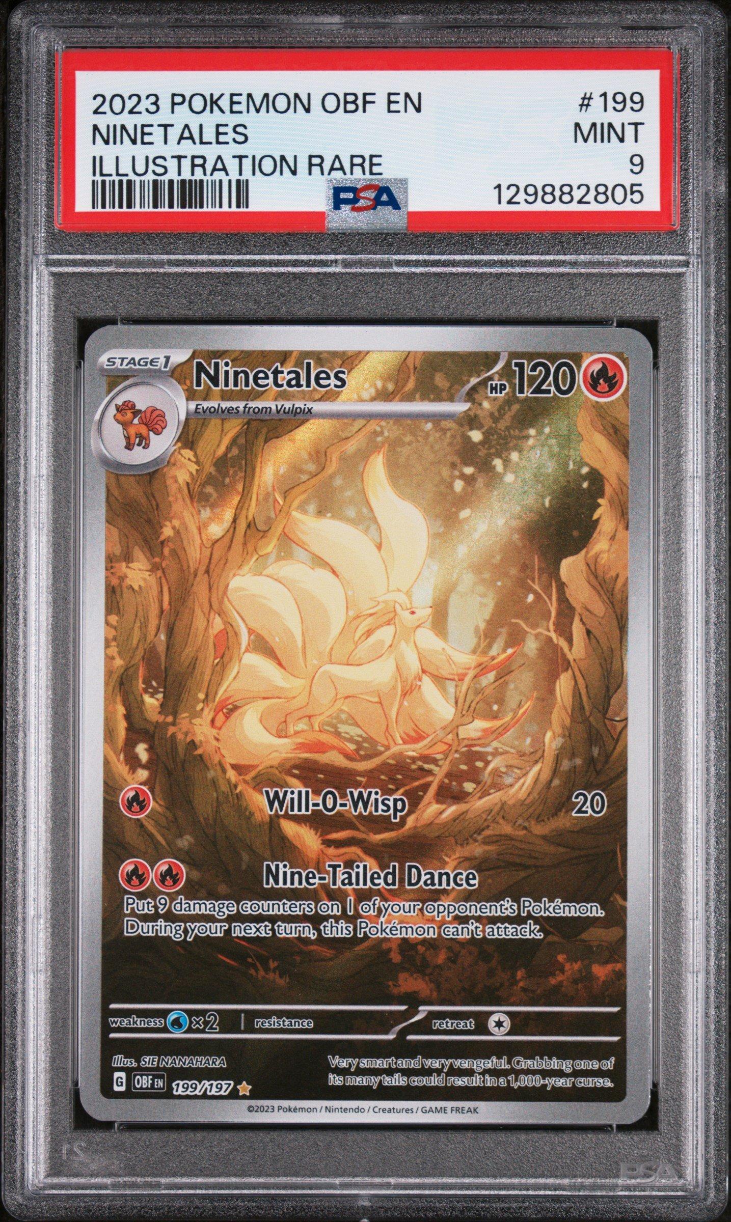 2023 Pokemon Obf En-obsidian Flames 199 Ninetales Illustration