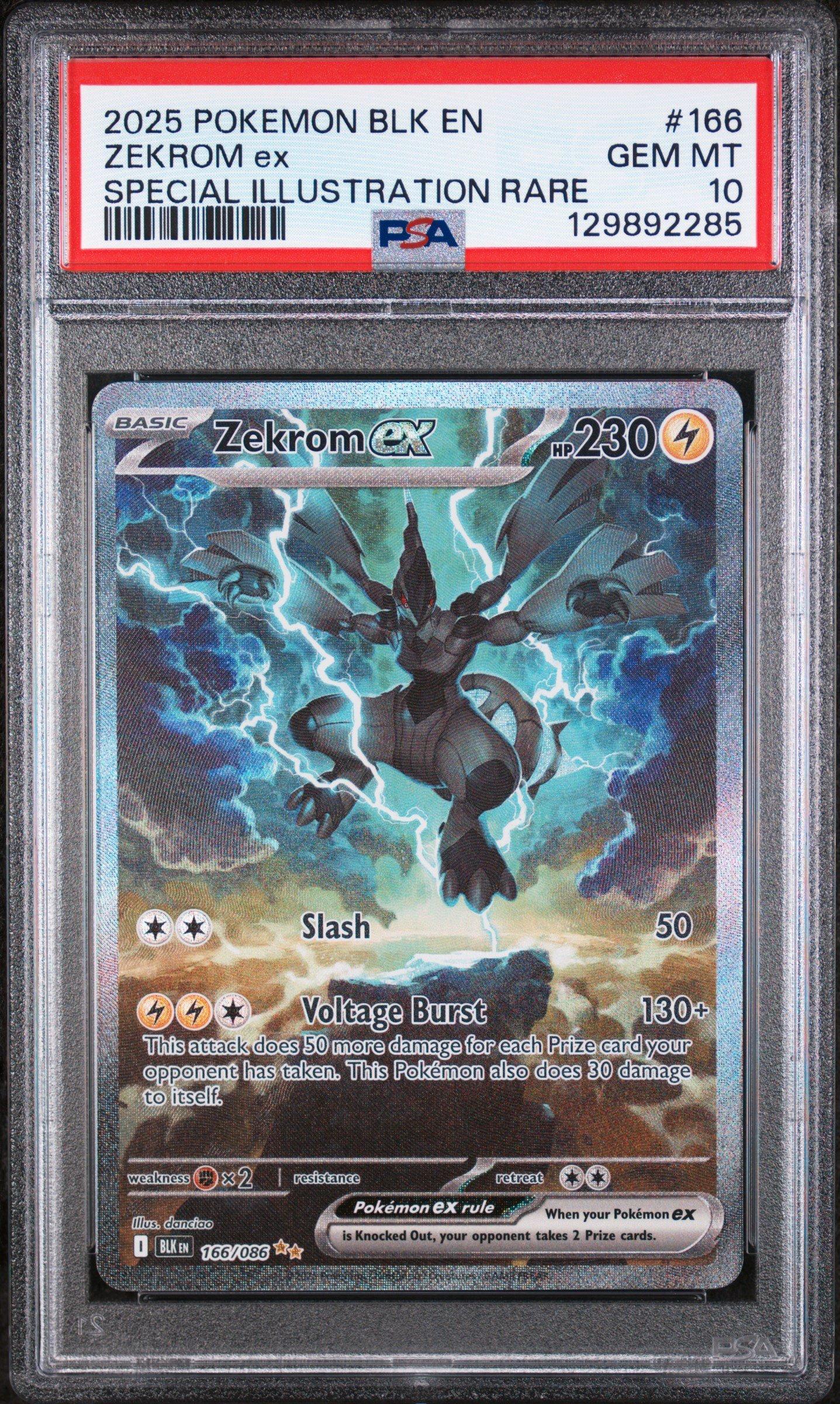 2025 ポケモンカード ゼクロムex PSA 10 2025 Pokemon Blk En-black Bolt 166 Zekrom Ex Special Illustration