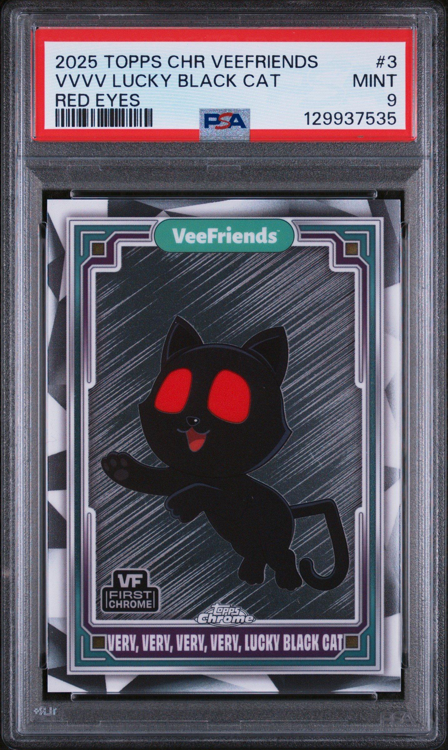 2025 Topps Chrome Veefriends 3 Very, Very, Very, Very, Lucky Black