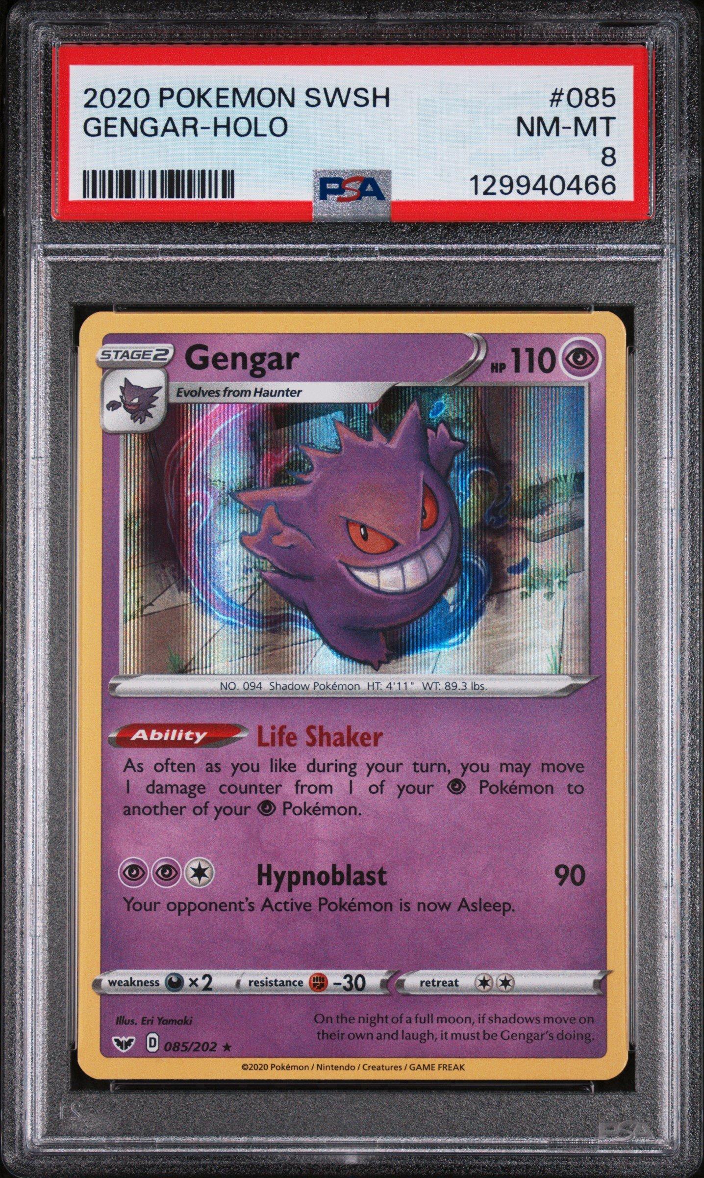 holographic gengar card Pokemon - Sword & Shield 085/202 Violet 151 Type Fanatics Collect | The most