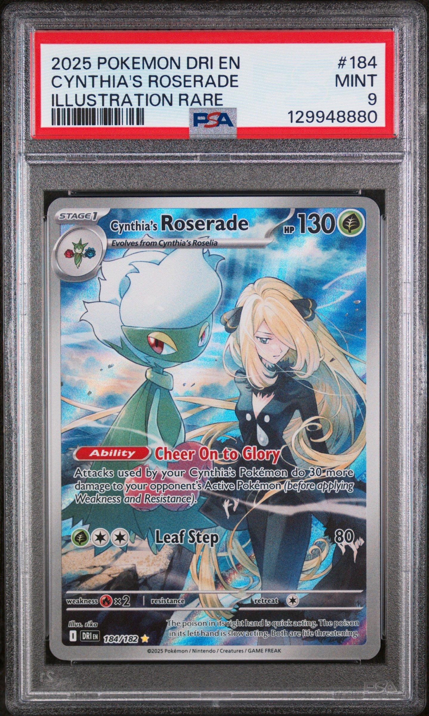 2025 Pokemon Dri En-destined Rivals 184 Cynthia's Roserade