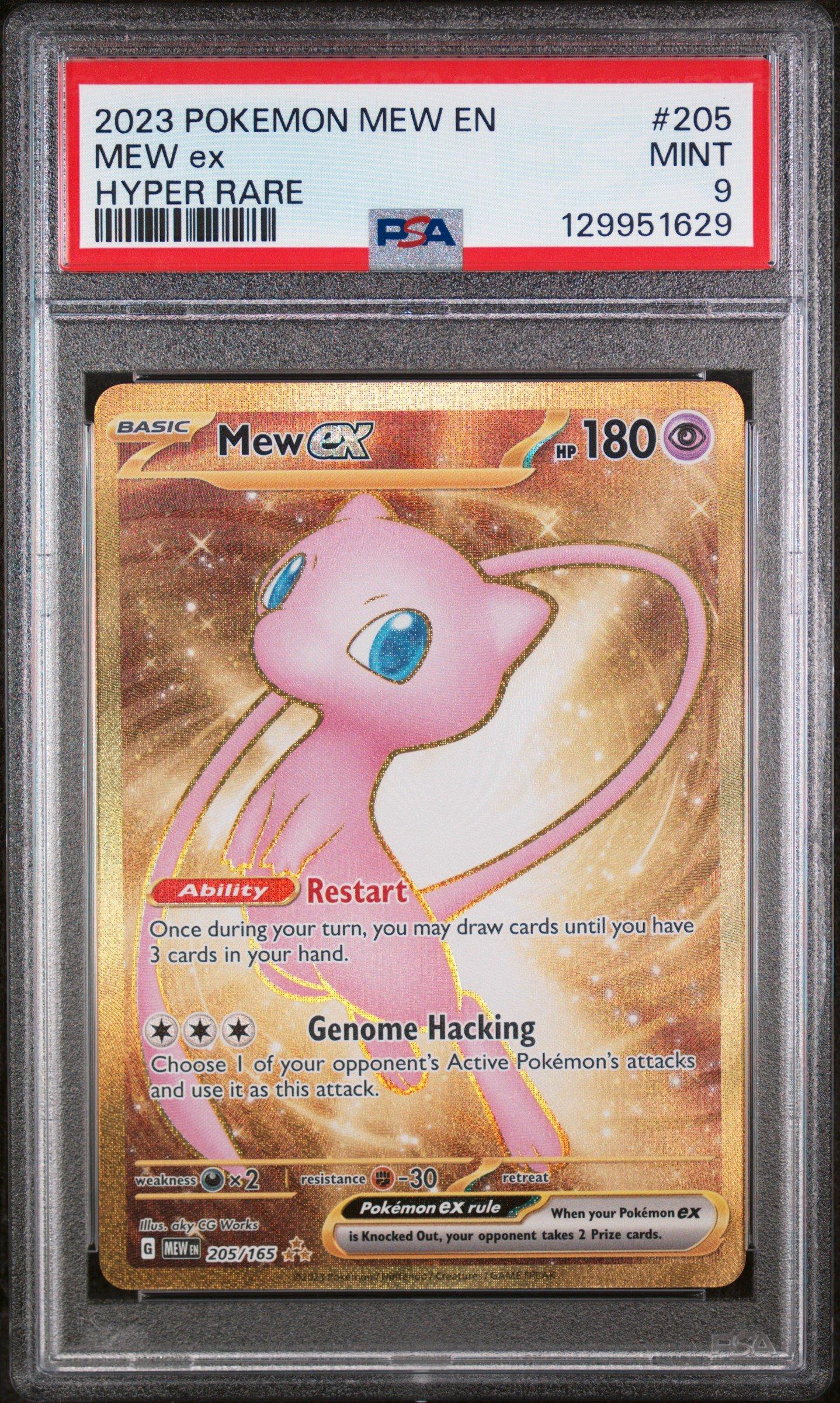 2023 Pokemon Mew En-151 205 Mew Ex Hyper Rare PSA 9 Graded Card