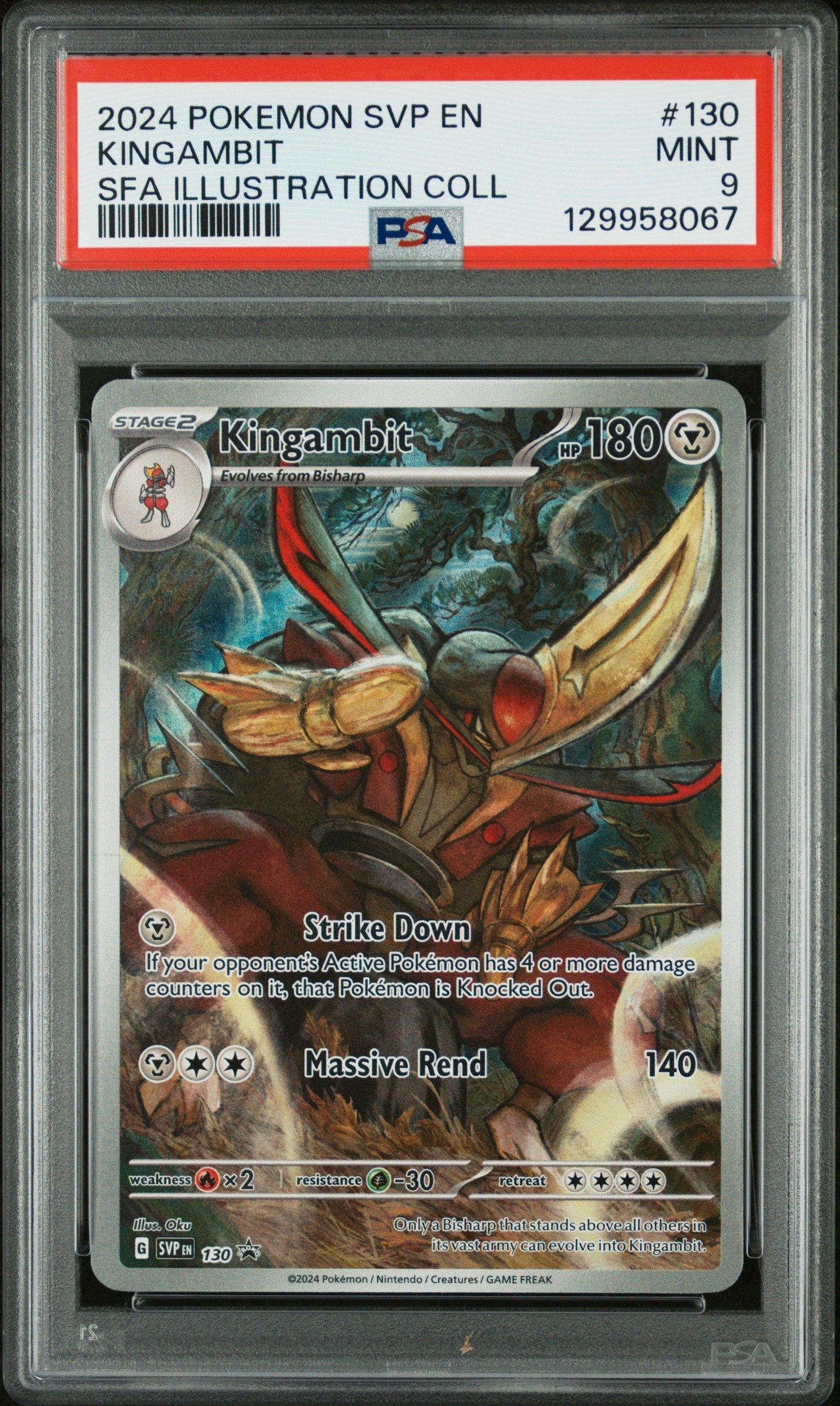 ⭐️BaSp★⭐️ 2024 Pokemon Svp En-sv Black Star Promo 130 Kingambit Shrouded