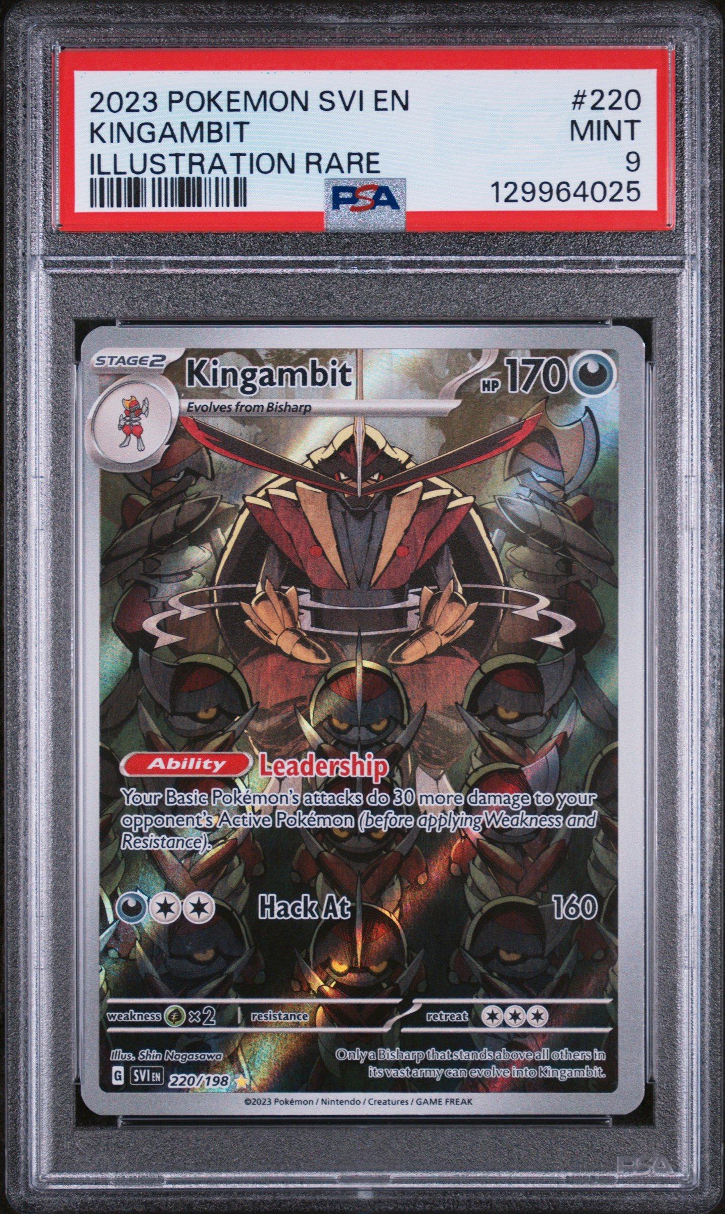 2023 Pokemon Svi En-scarlet & Violet 220 Kingambit Illustration