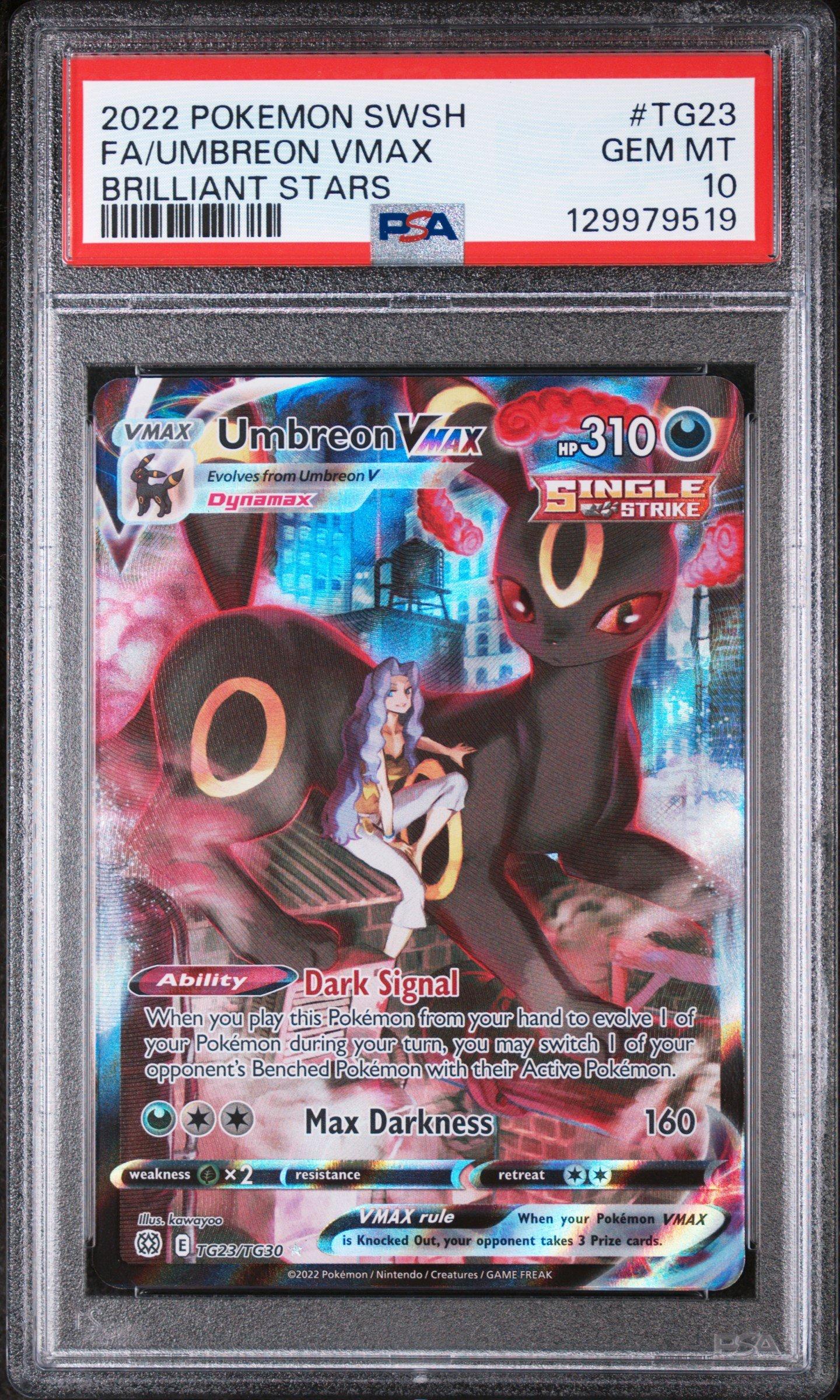 2022 Pokemon Sword & Shield Brilliant Stars Tg23 Full Art/umbreon