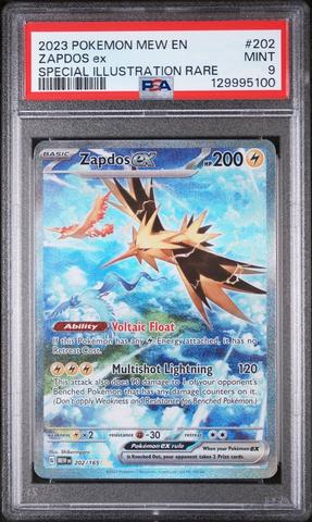 2023 Pokemon Mew En-151 202 Zapdos Ex Special Illustration Rare