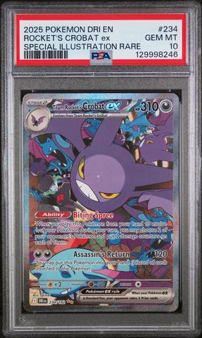 2025 Pokemon Dri En-destined Rivals 234 Team Rocket's Crobat Ex