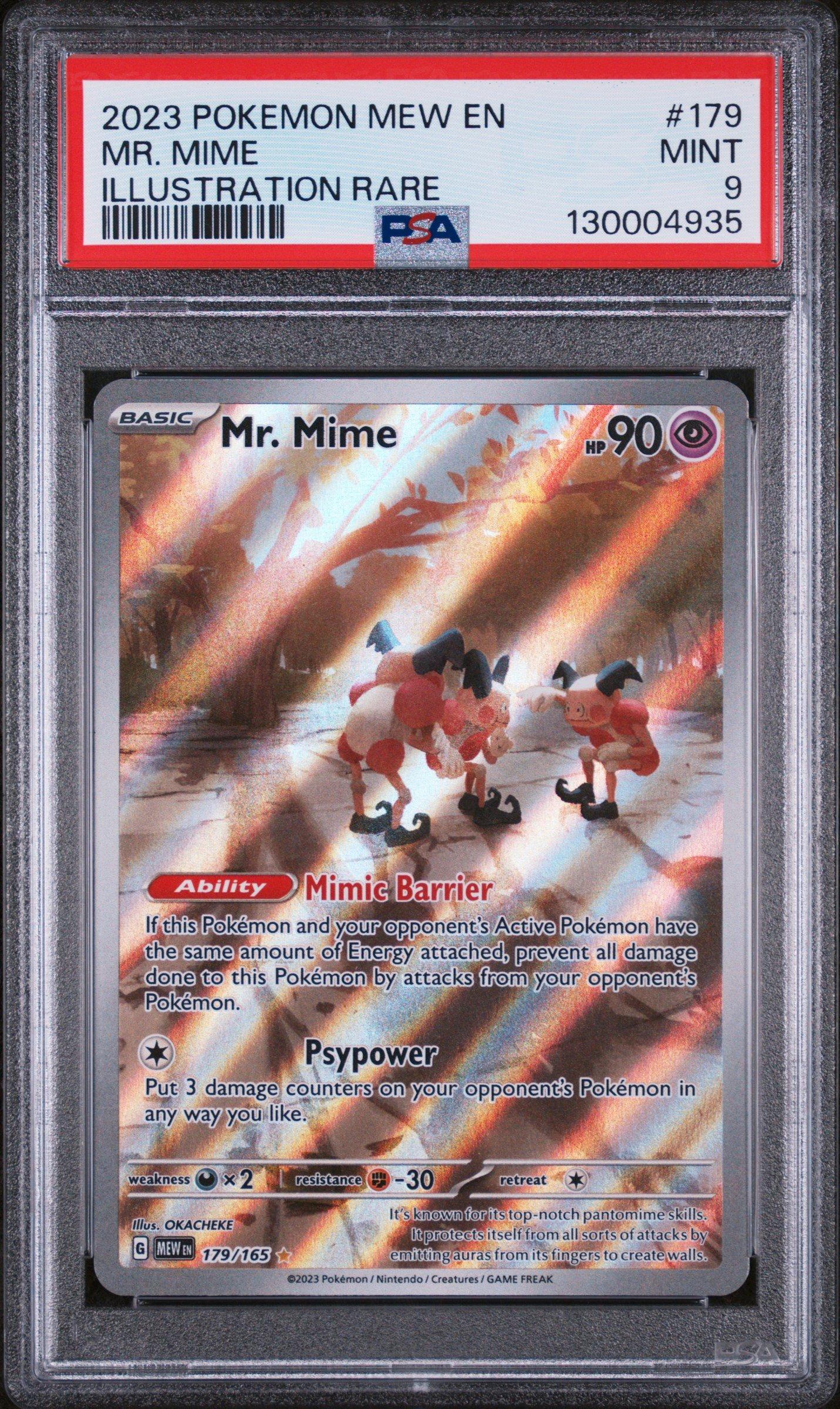 2023 Pokemon Mew En-151 179 Mr. Mime Illustration Rare PSA 9