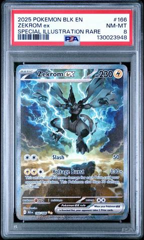2025 Pokemon Blk En-black Bolt 166 Zekrom Ex Special Illustration