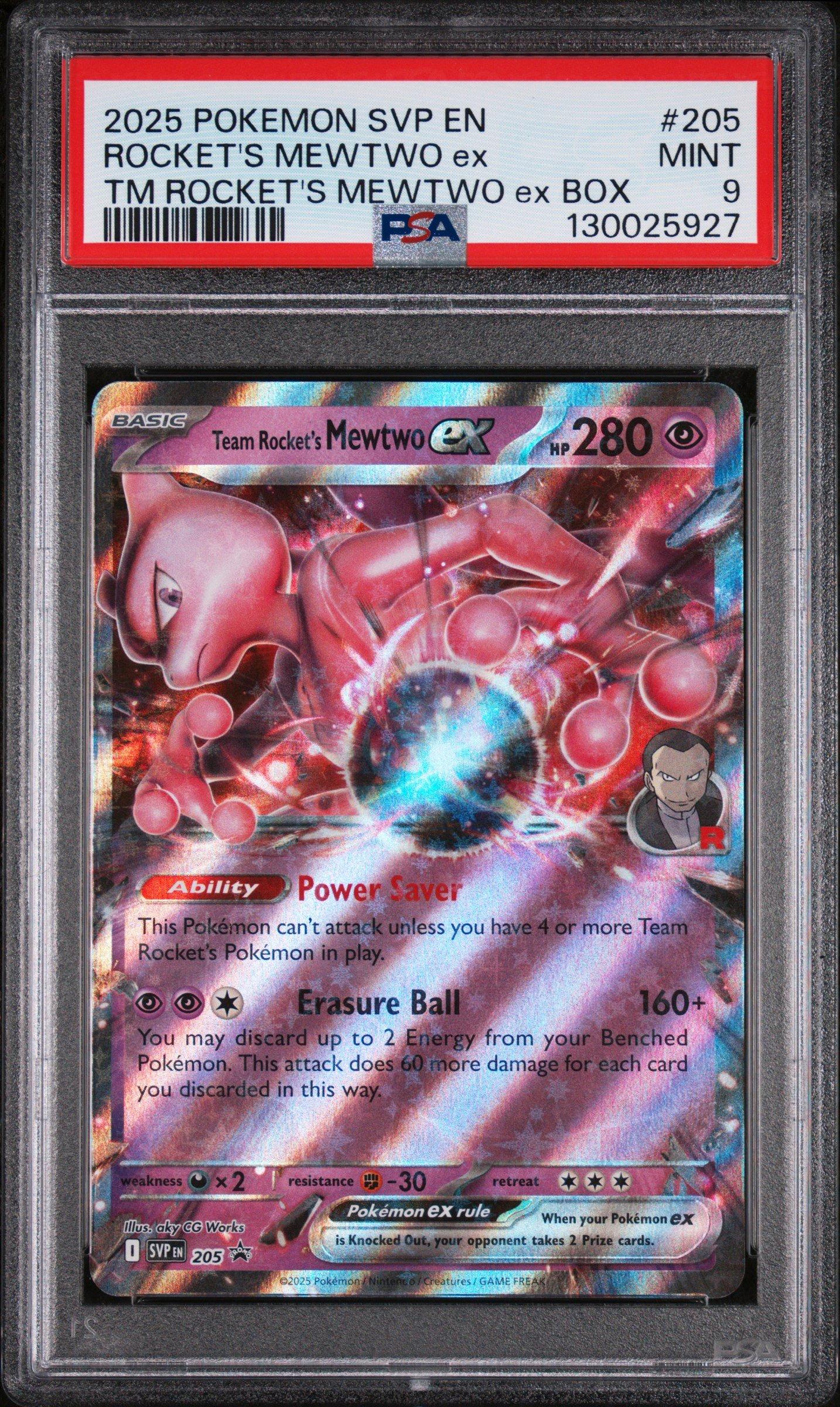 2025 Pokemon Svp En-sv Black Star Promo 205 Team Rocket's Mewtwo