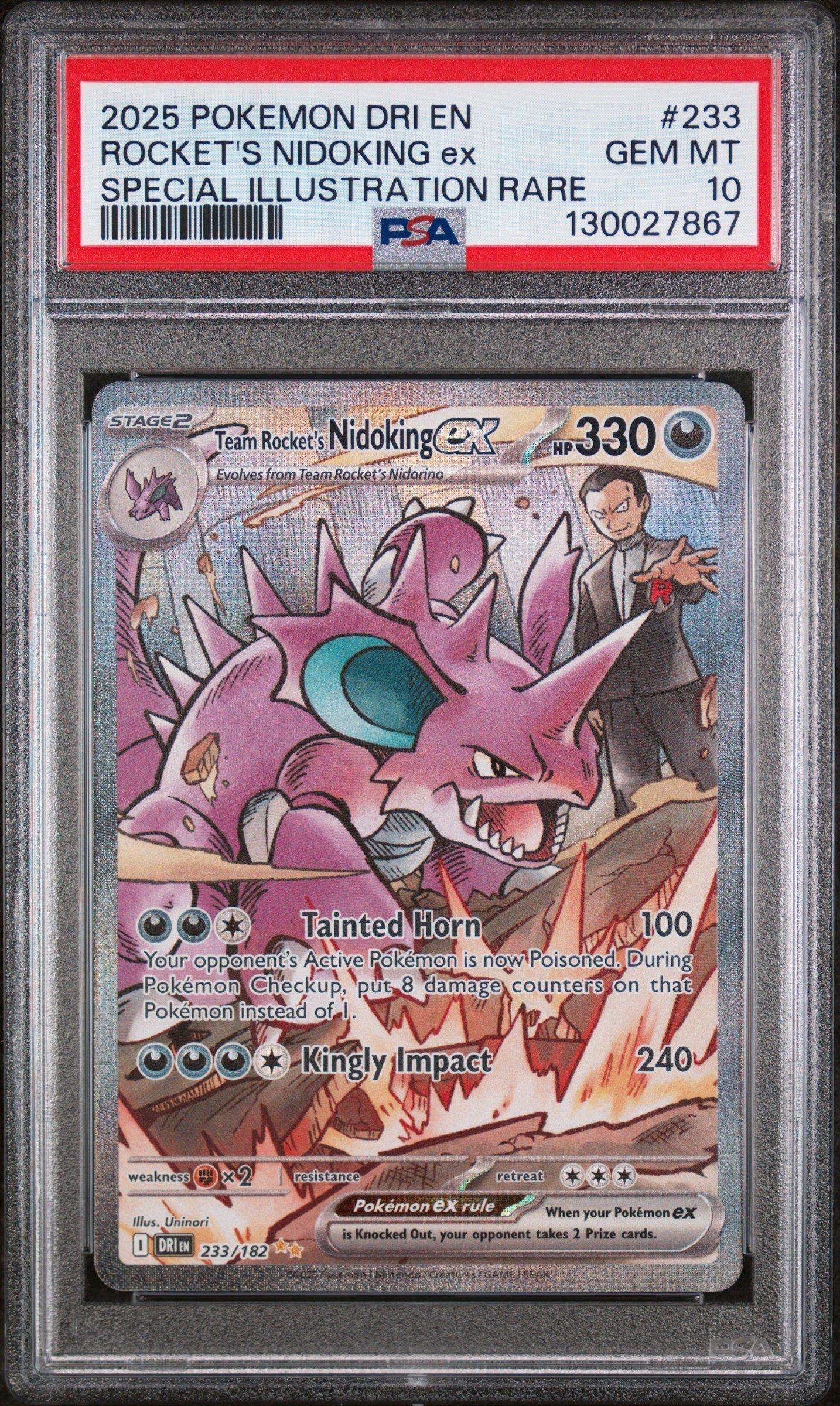 2025 Pokemon Dri En-destined Rivals 233 Team Rocket's Nidoking Ex